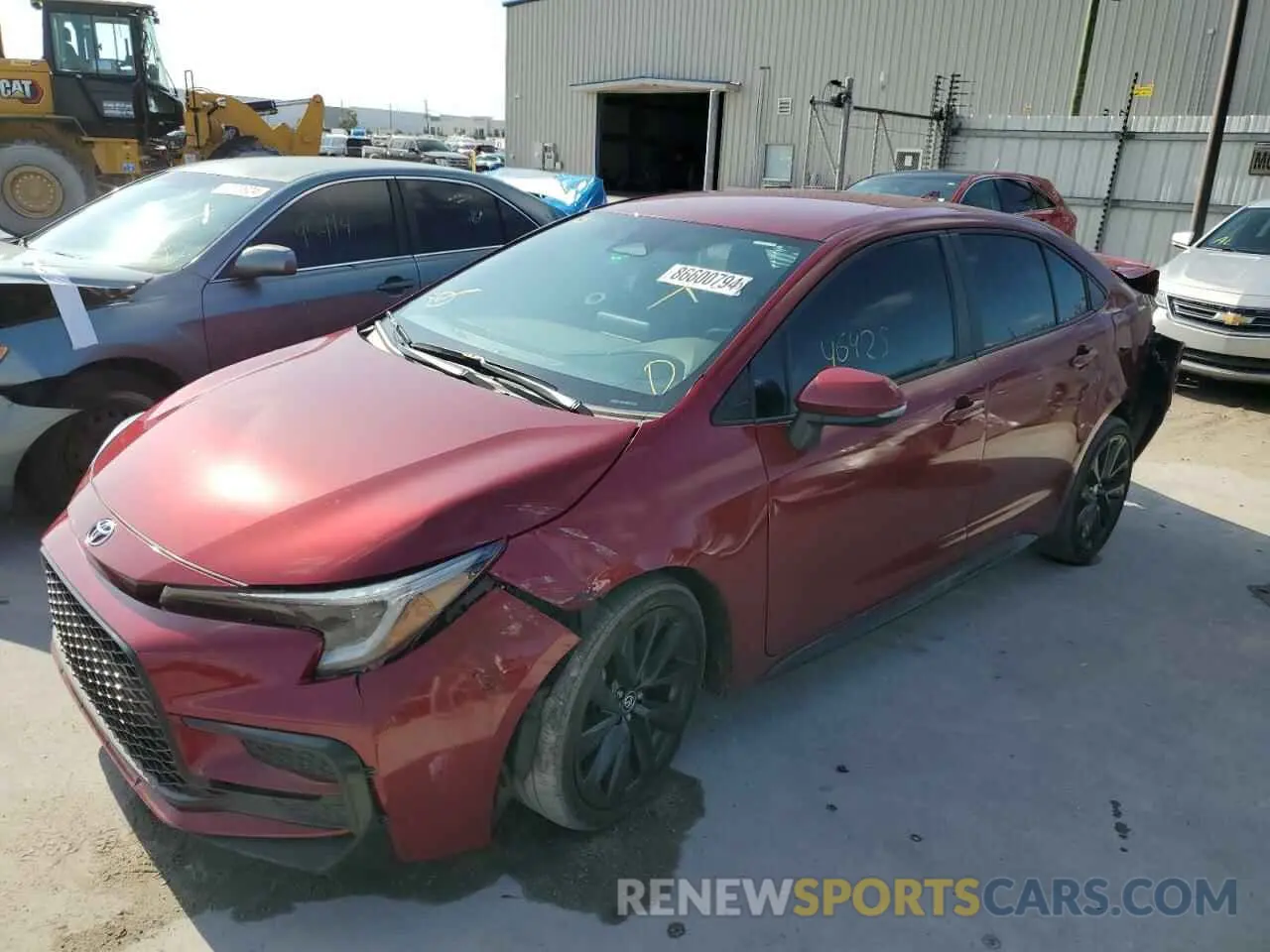 1 Photograph of a damaged car 5YFS4MCE9PP158400 TOYOTA COROLLA 2023