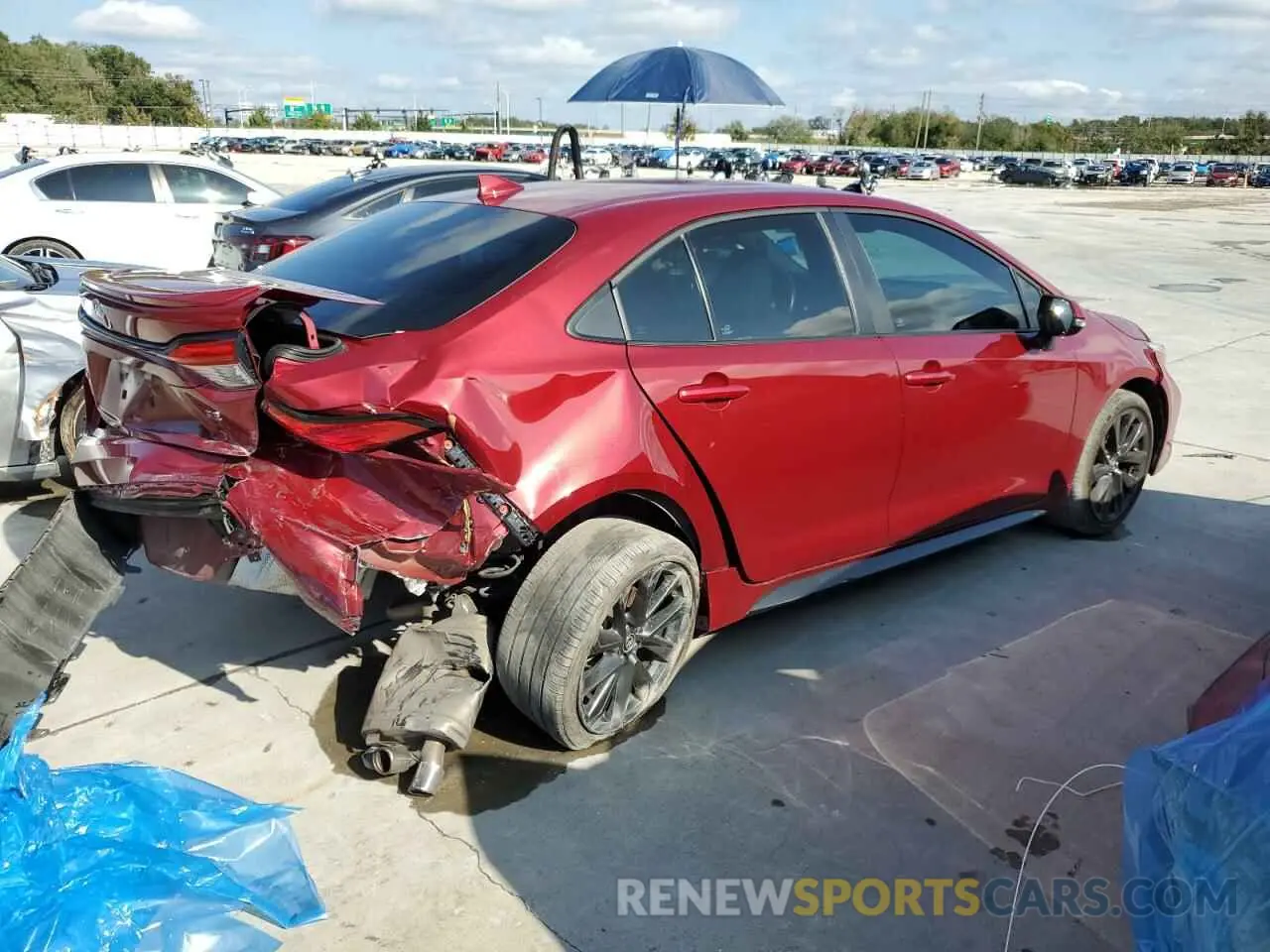 3 Photograph of a damaged car 5YFS4MCE9PP158400 TOYOTA COROLLA 2023