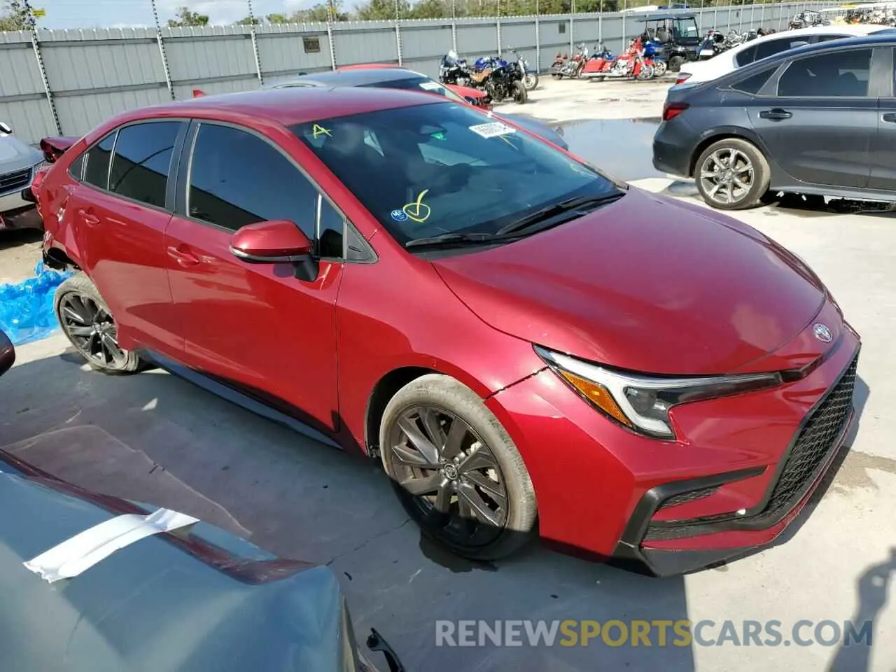 4 Photograph of a damaged car 5YFS4MCE9PP158400 TOYOTA COROLLA 2023