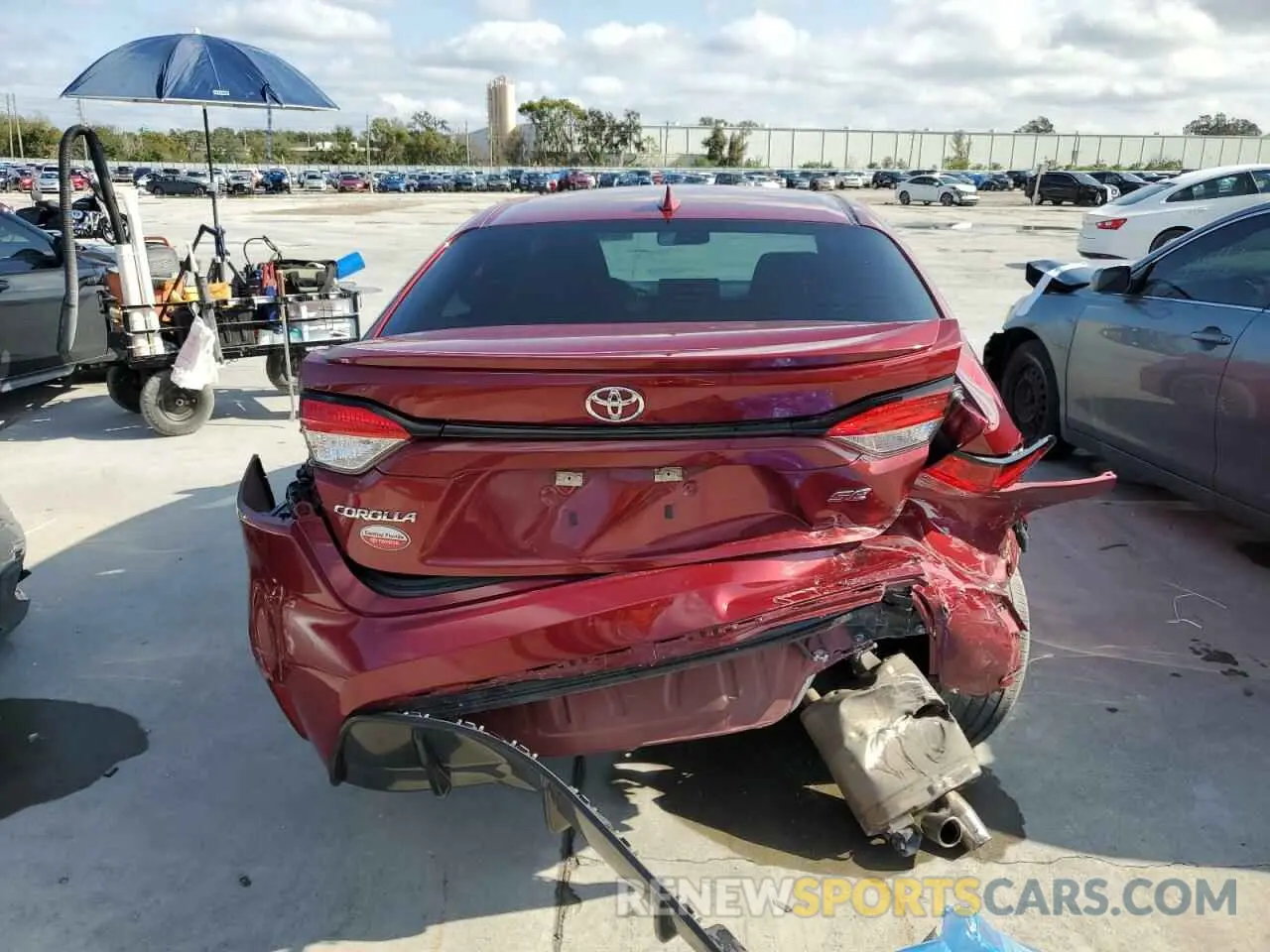 6 Photograph of a damaged car 5YFS4MCE9PP158400 TOYOTA COROLLA 2023