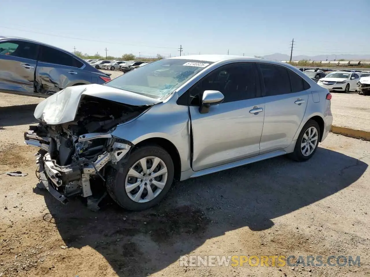 1 Photograph of a damaged car JTDB4MEE0PJ010489 TOYOTA COROLLA 2023