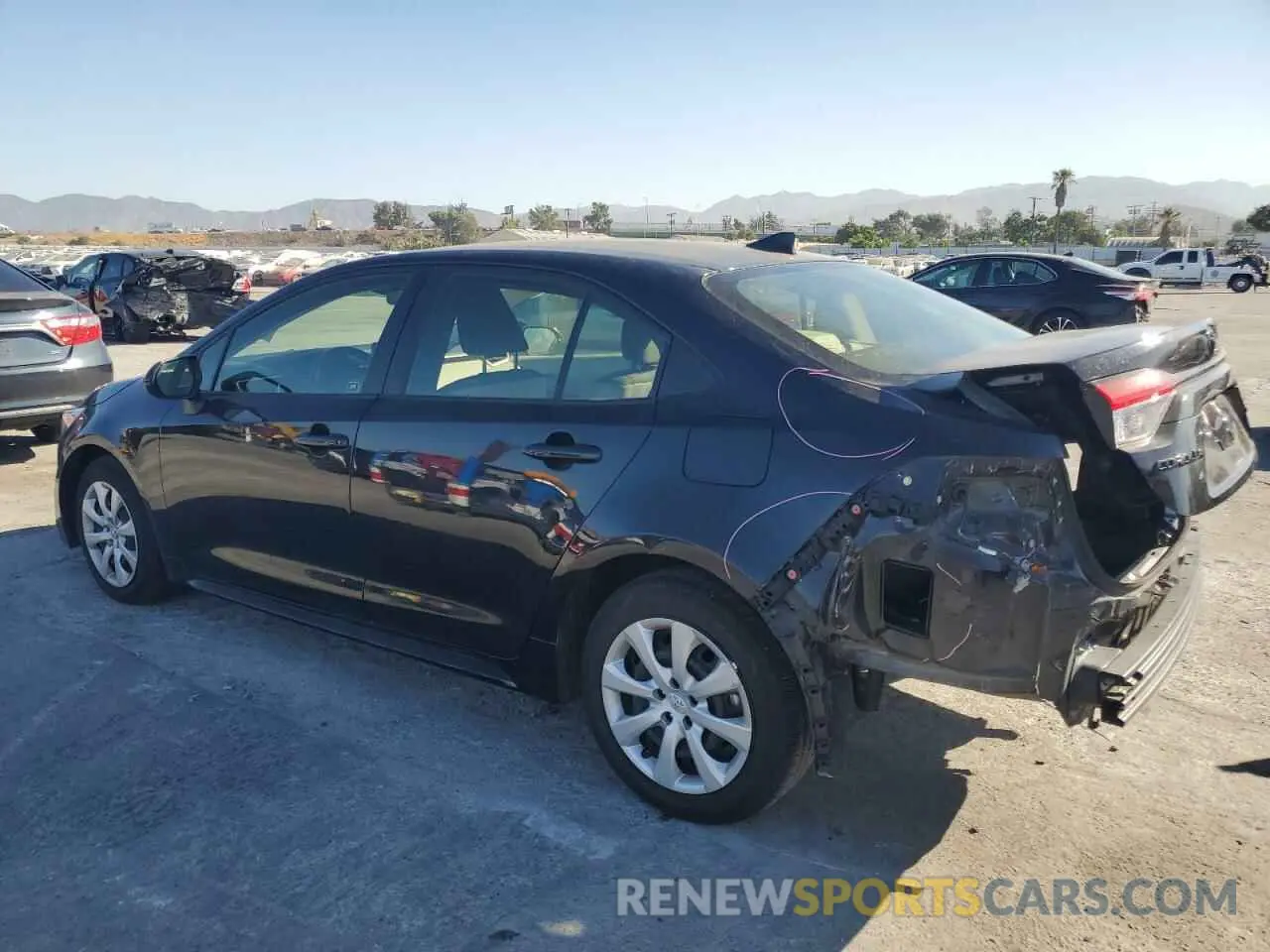 2 Photograph of a damaged car JTDB4MEE1P3006259 TOYOTA COROLLA 2023