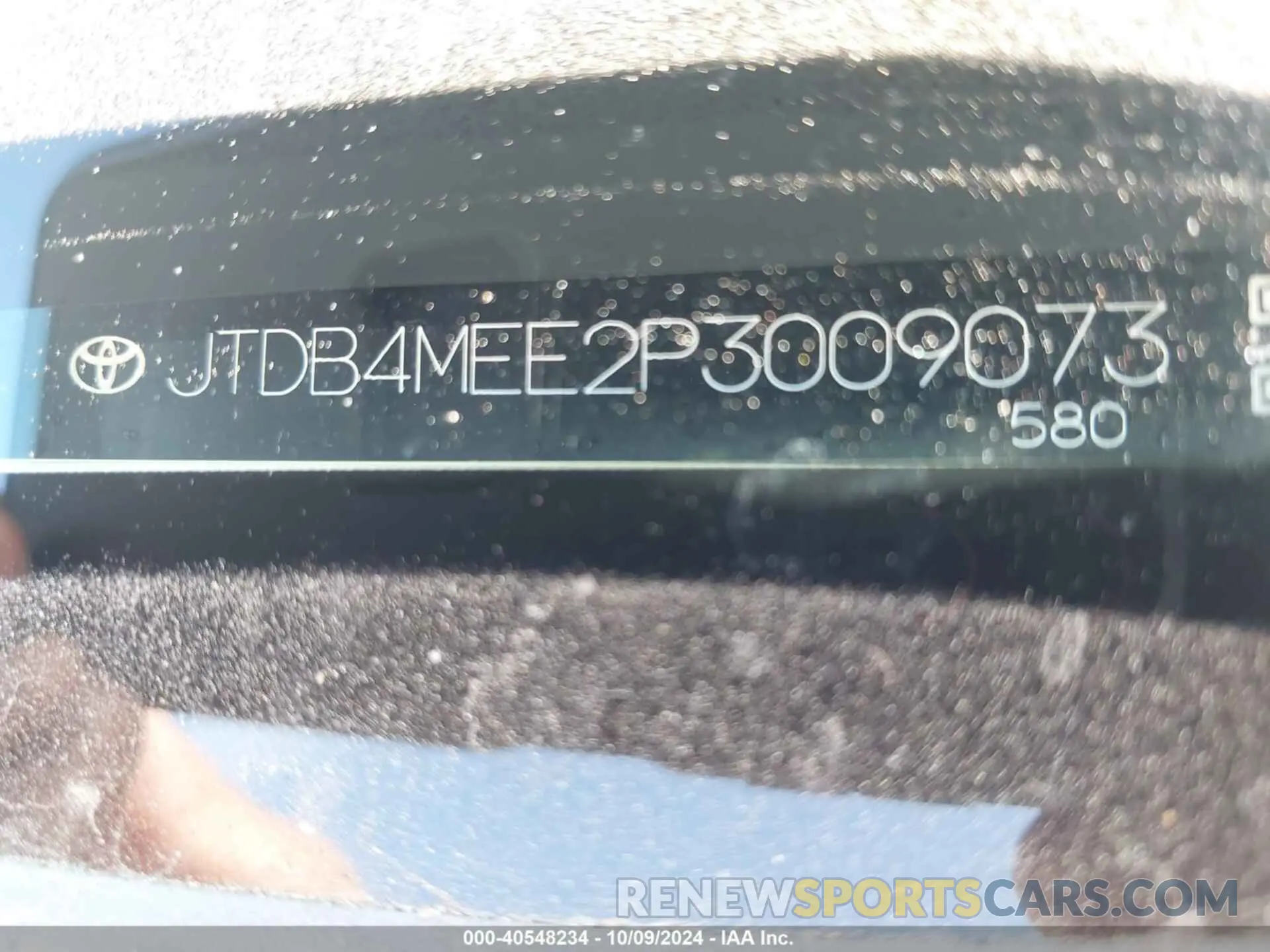 9 Photograph of a damaged car JTDB4MEE2P3009073 TOYOTA COROLLA 2023