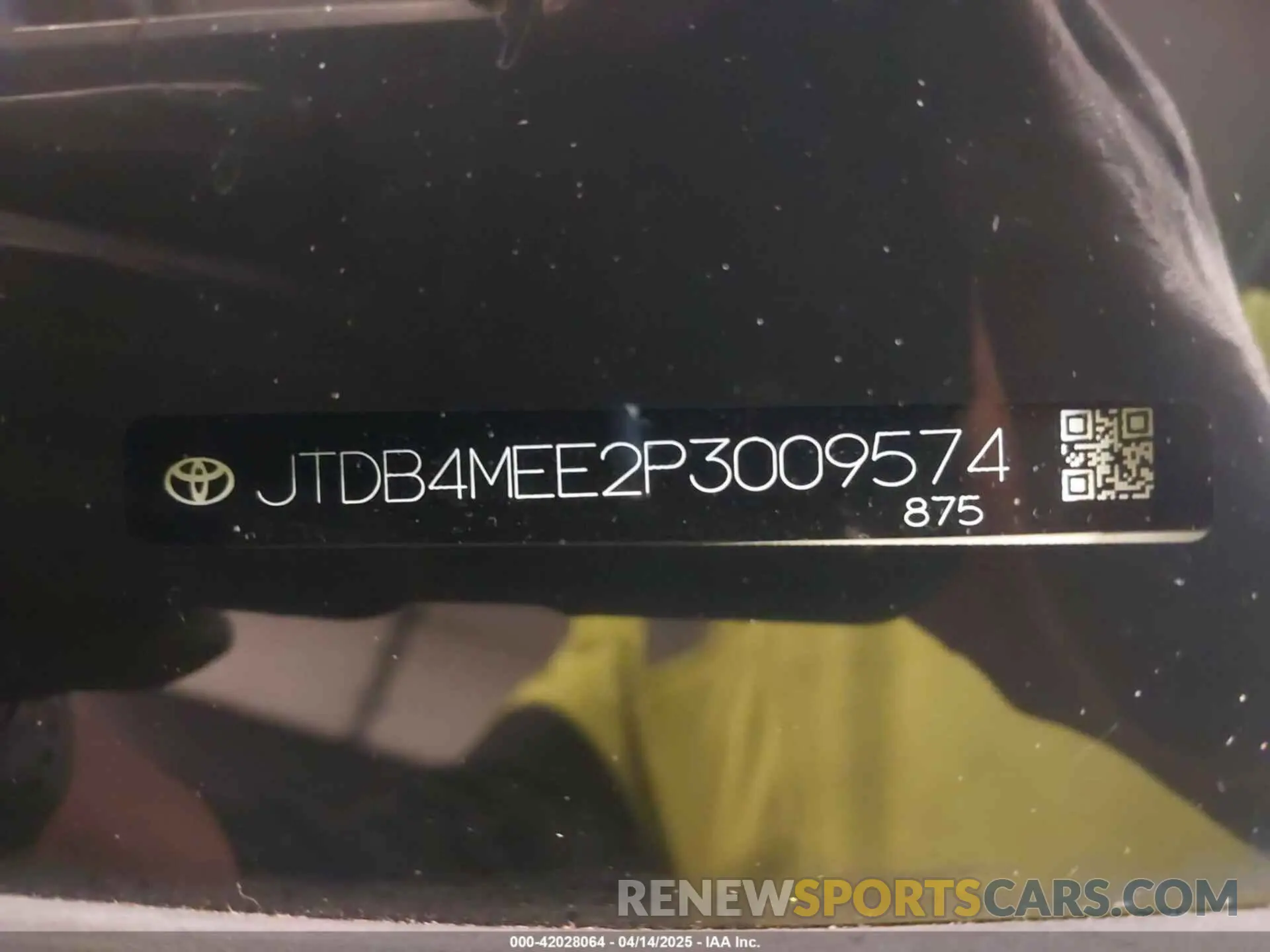 20 Photograph of a damaged car JTDB4MEE2P3009574 TOYOTA COROLLA 2023