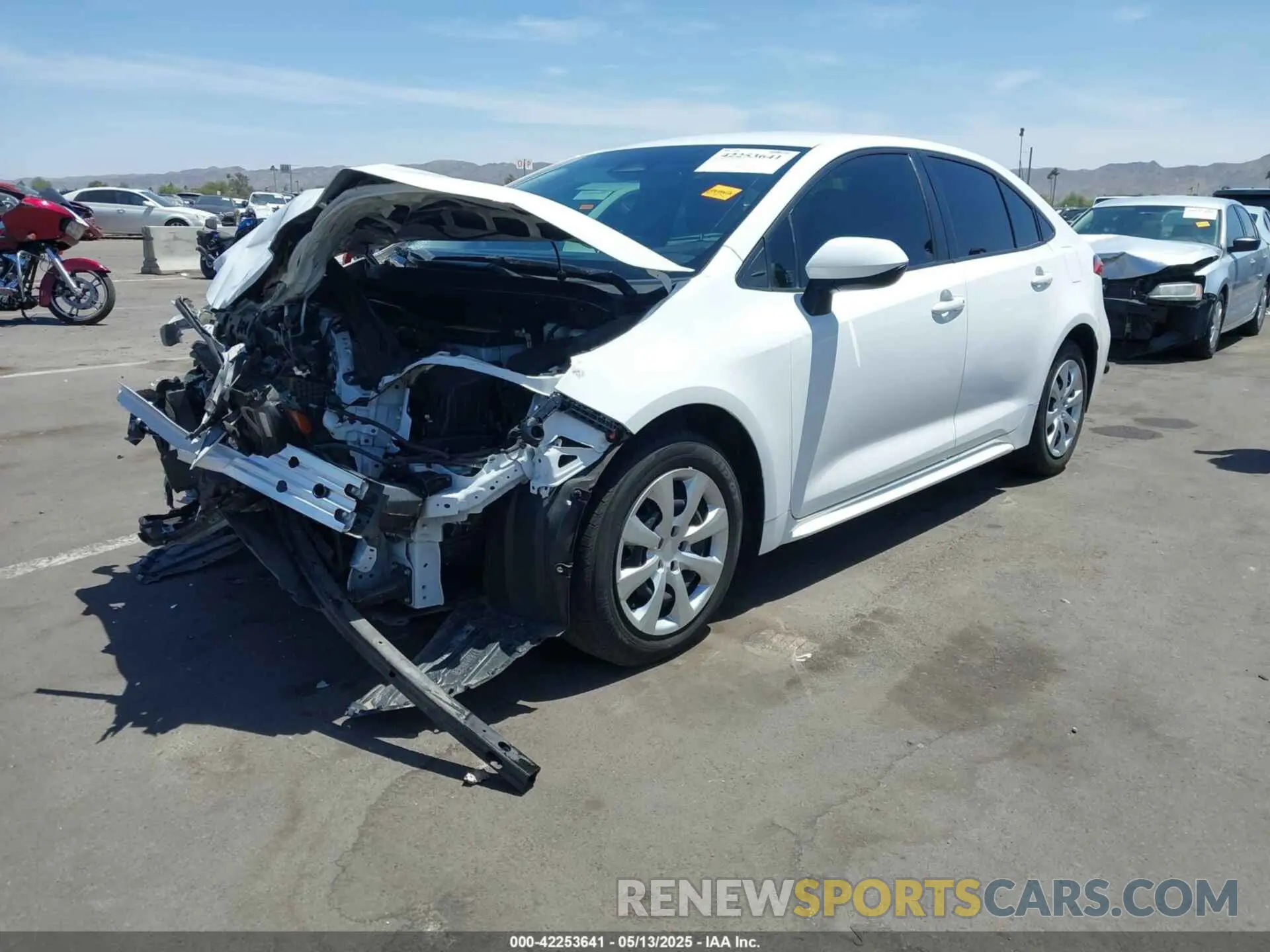 2 Photograph of a damaged car JTDB4MEE3PJ011233 TOYOTA COROLLA 2023