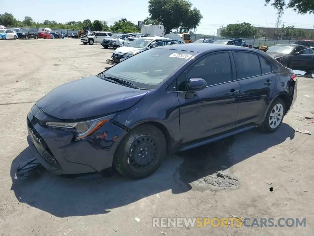 1 Photograph of a damaged car JTDB4MEE6PJ000534 TOYOTA COROLLA 2023