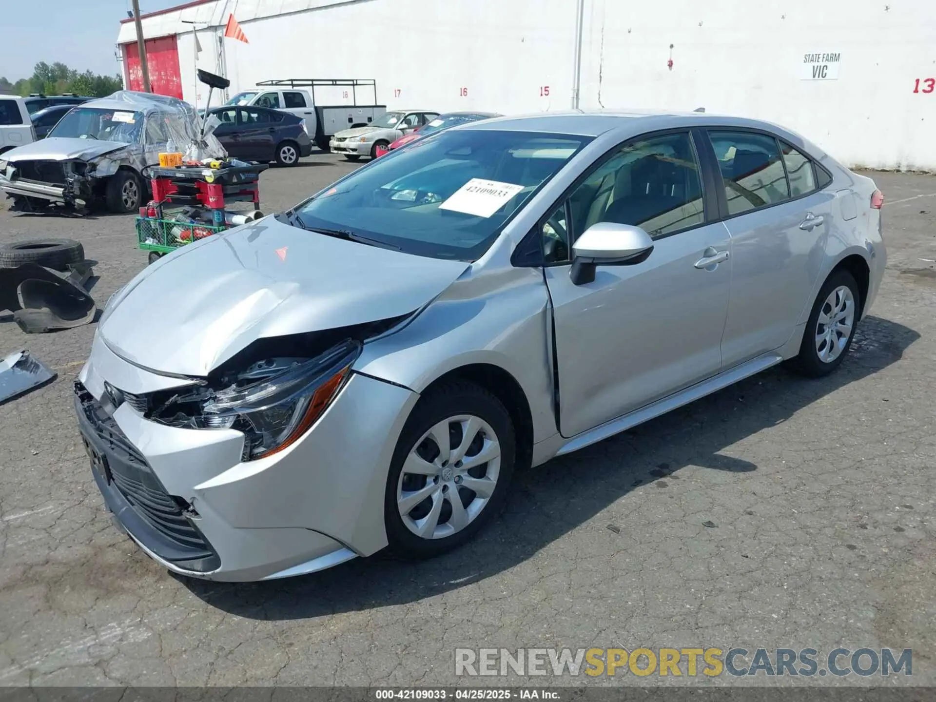 2 Photograph of a damaged car JTDB4MEE9P3005960 TOYOTA COROLLA 2023