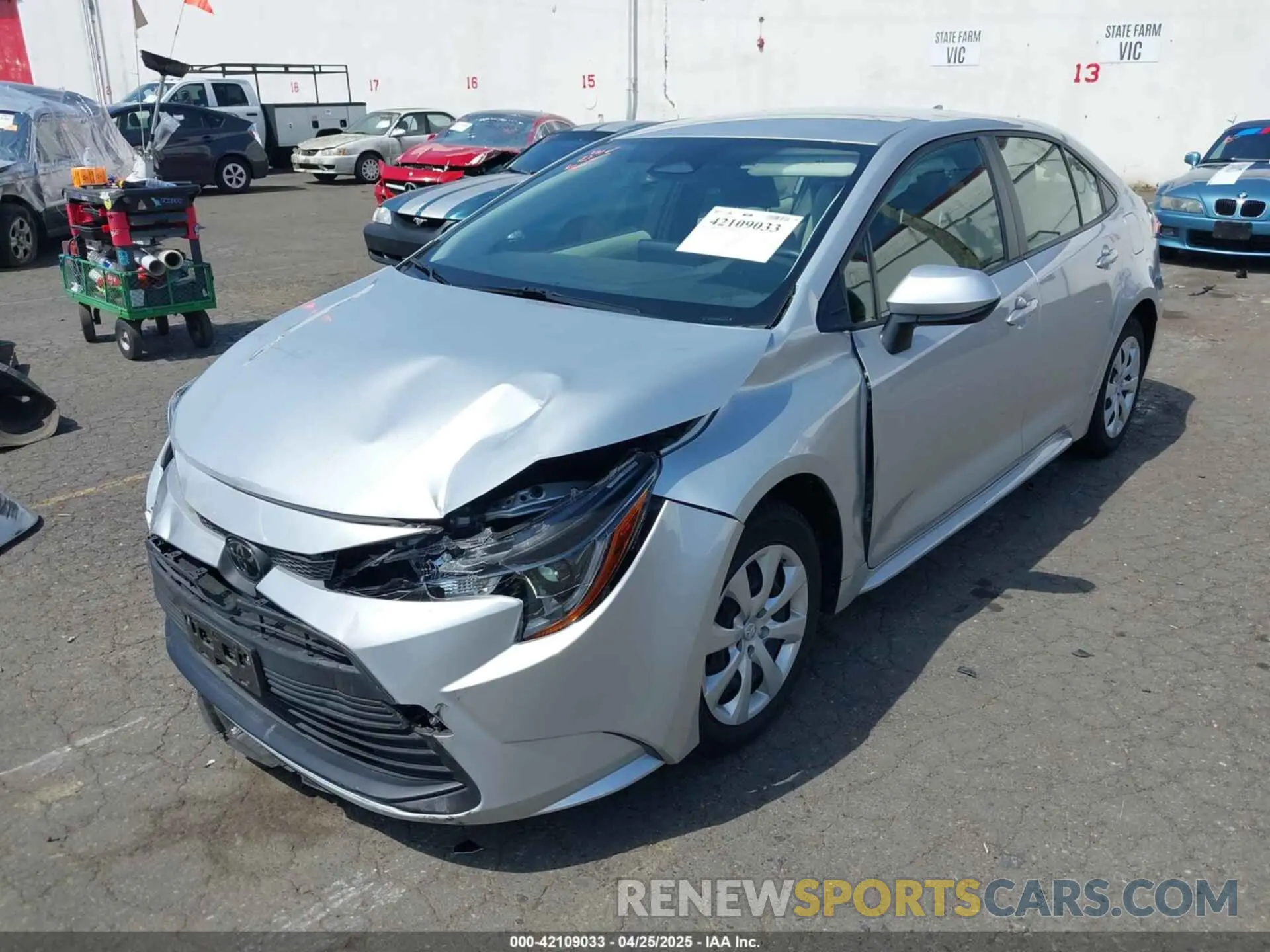 6 Photograph of a damaged car JTDB4MEE9P3005960 TOYOTA COROLLA 2023