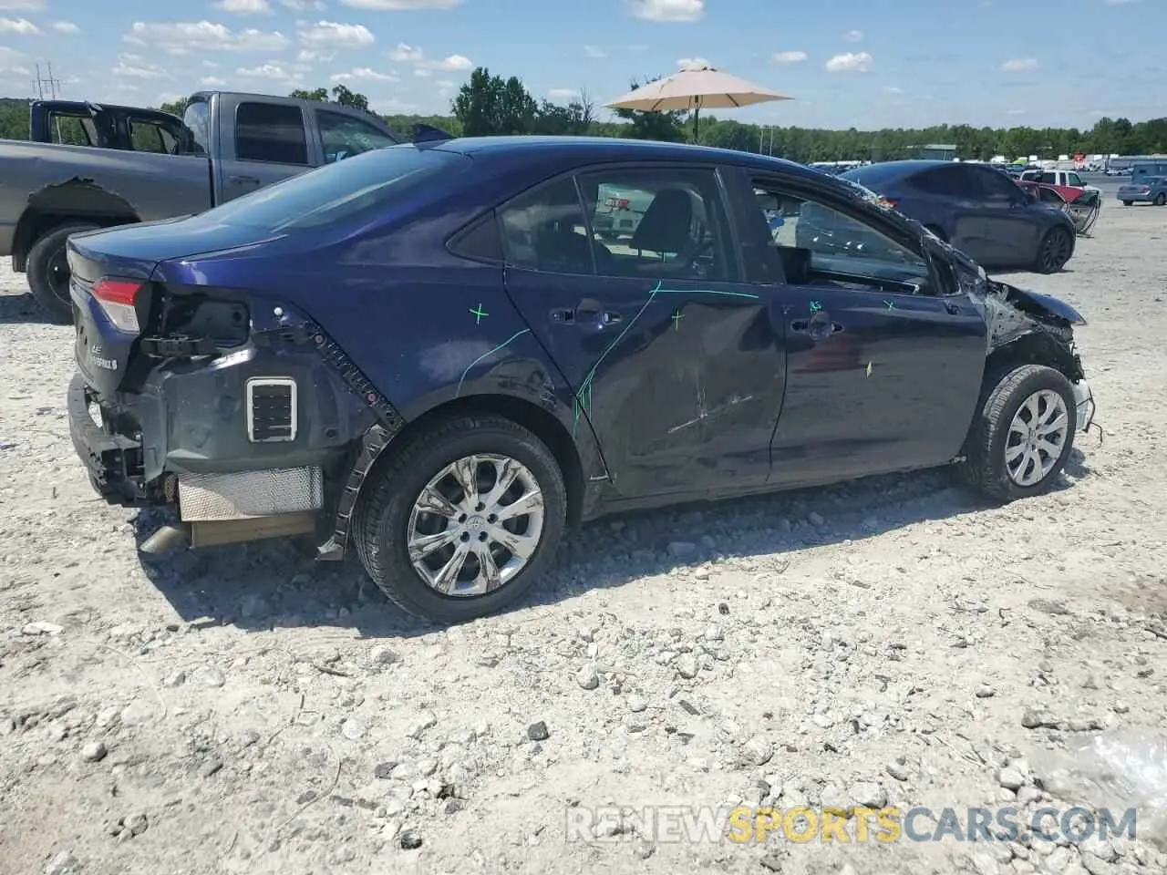 3 Photograph of a damaged car JTDBCMFE1PJ003231 TOYOTA COROLLA 2023