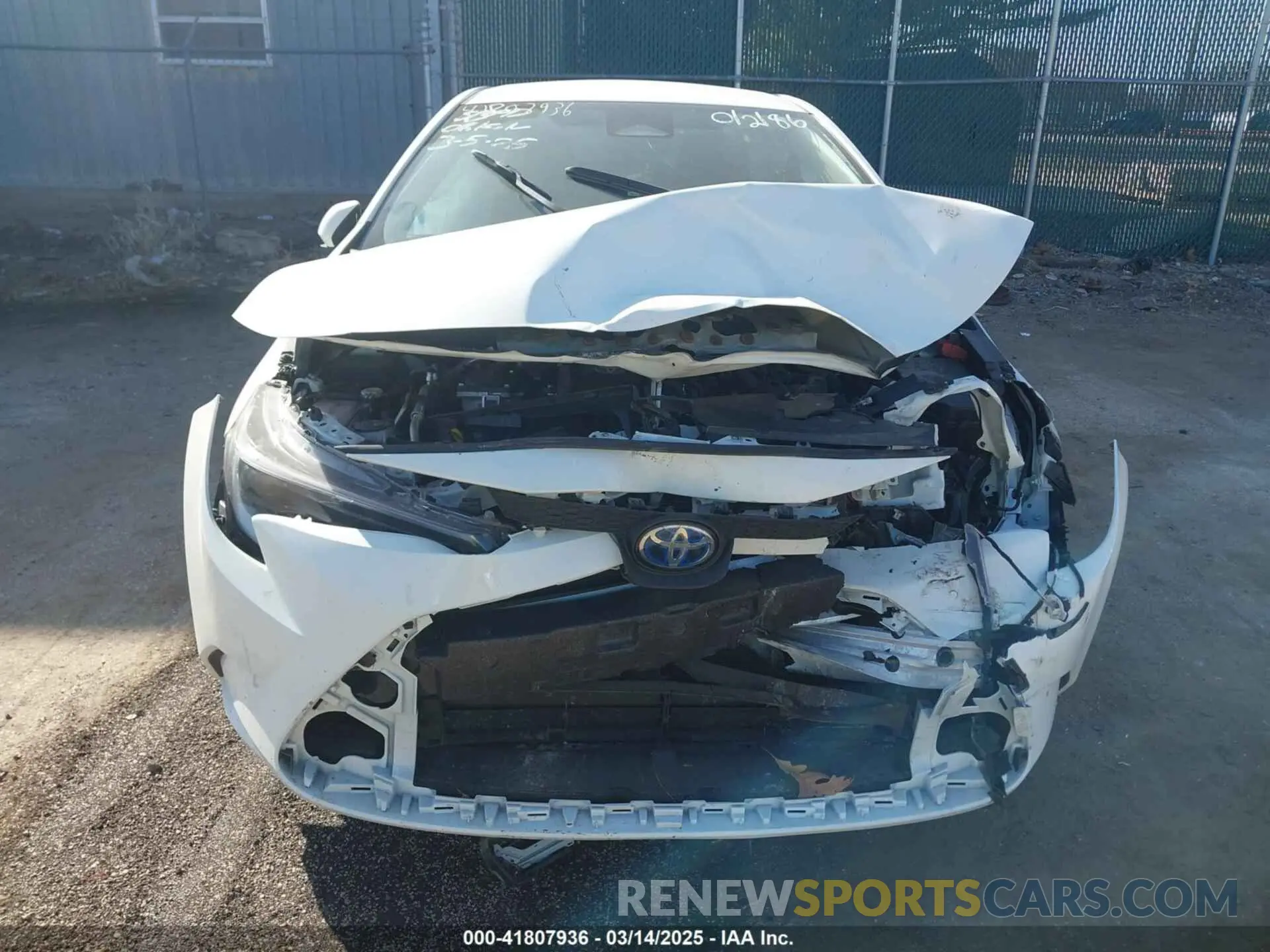 12 Photograph of a damaged car JTDBCMFE1PJ012186 TOYOTA COROLLA 2023