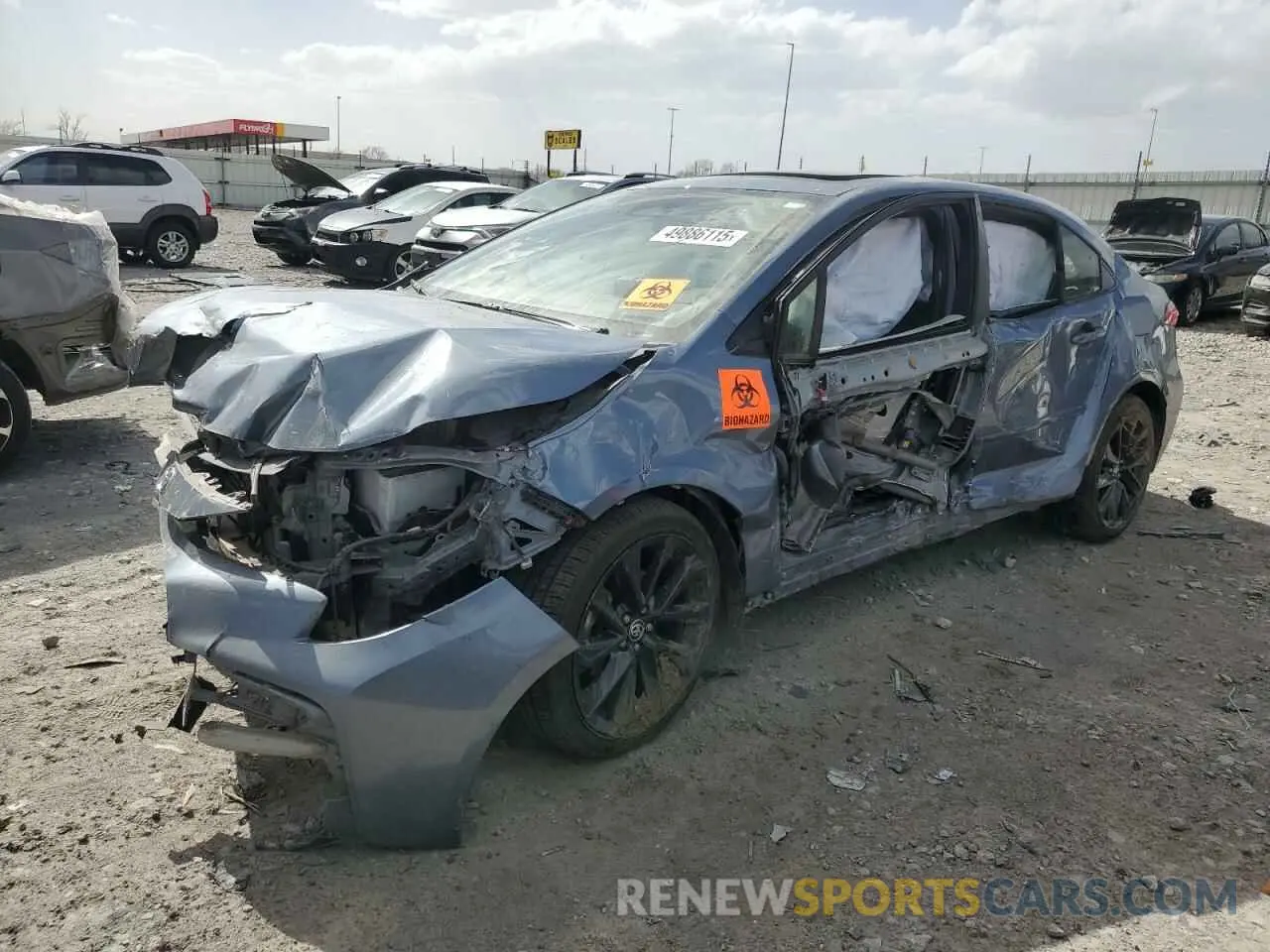 1 Photograph of a damaged car JTDBCMFE2P3007731 TOYOTA COROLLA 2023