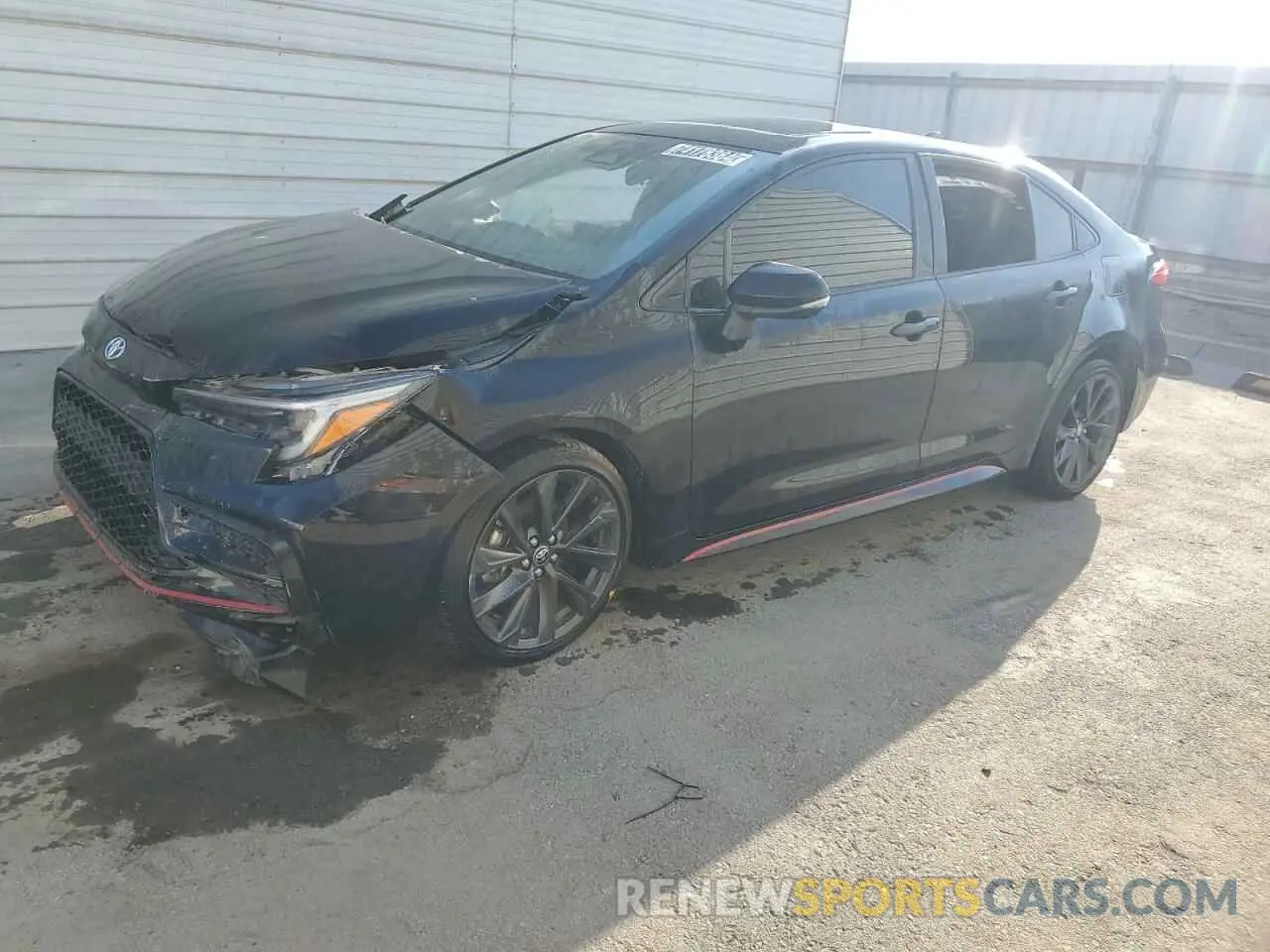 1 Photograph of a damaged car JTDBCMFE2PJ007966 TOYOTA COROLLA 2023