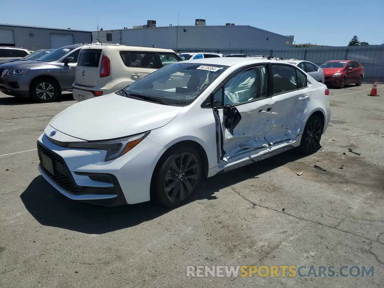 1 Photograph of a damaged car JTDBCMFE3PJ001450 TOYOTA COROLLA 2023