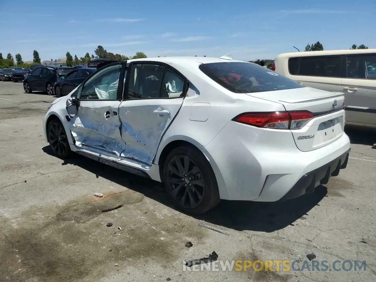 2 Photograph of a damaged car JTDBCMFE3PJ001450 TOYOTA COROLLA 2023