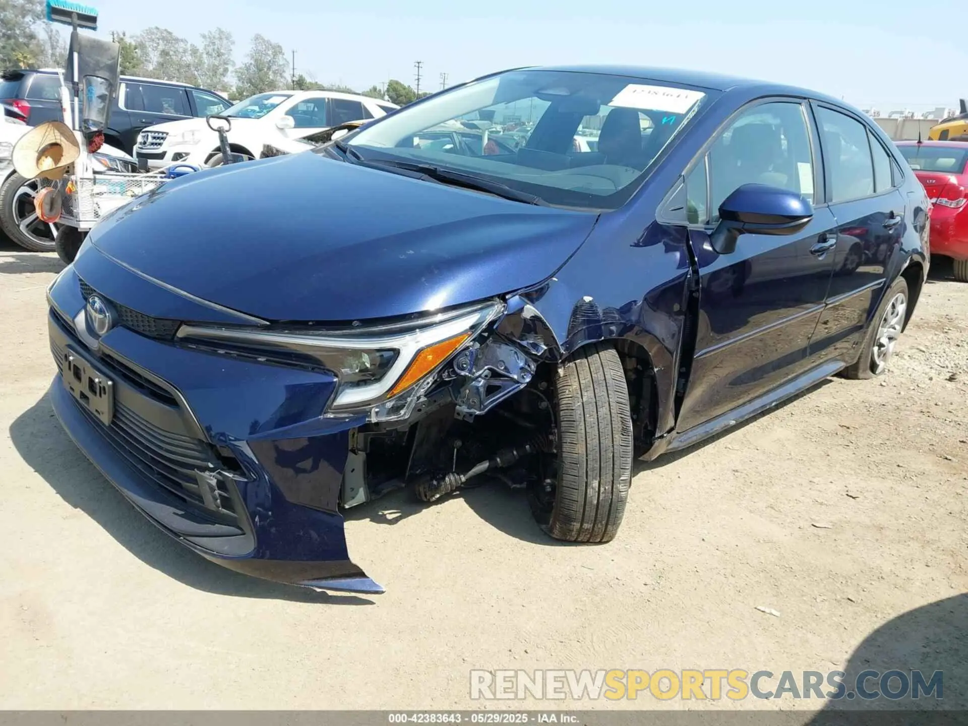 2 Photograph of a damaged car JTDBCMFE4PJ004163 TOYOTA COROLLA 2023