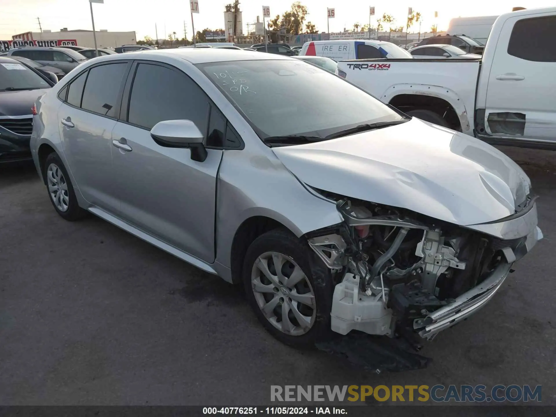 1 Photograph of a damaged car JTDBCMFE6PJ007825 TOYOTA COROLLA 2023