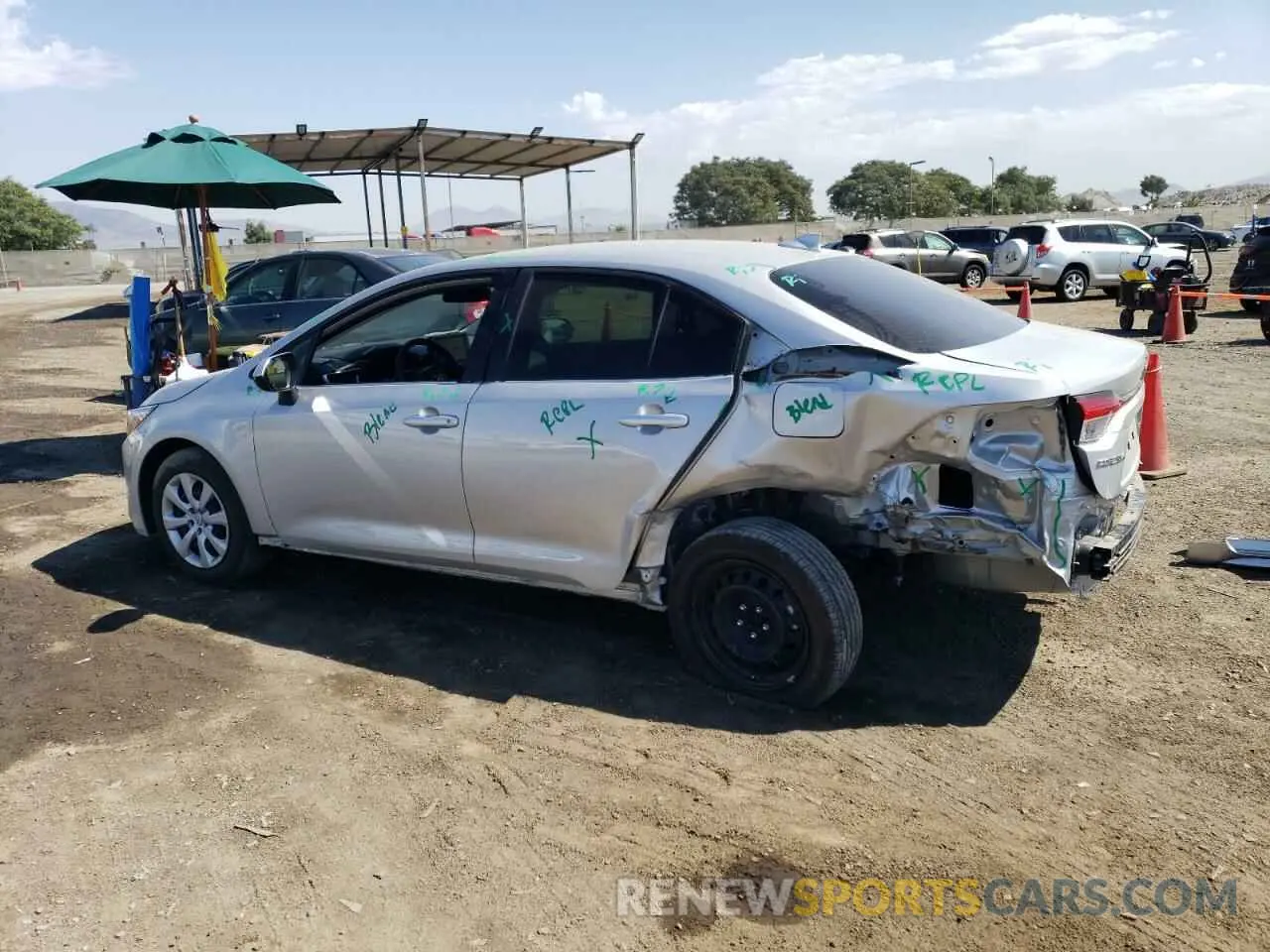 2 Photograph of a damaged car JTDBCMFE7P3014657 TOYOTA COROLLA 2023