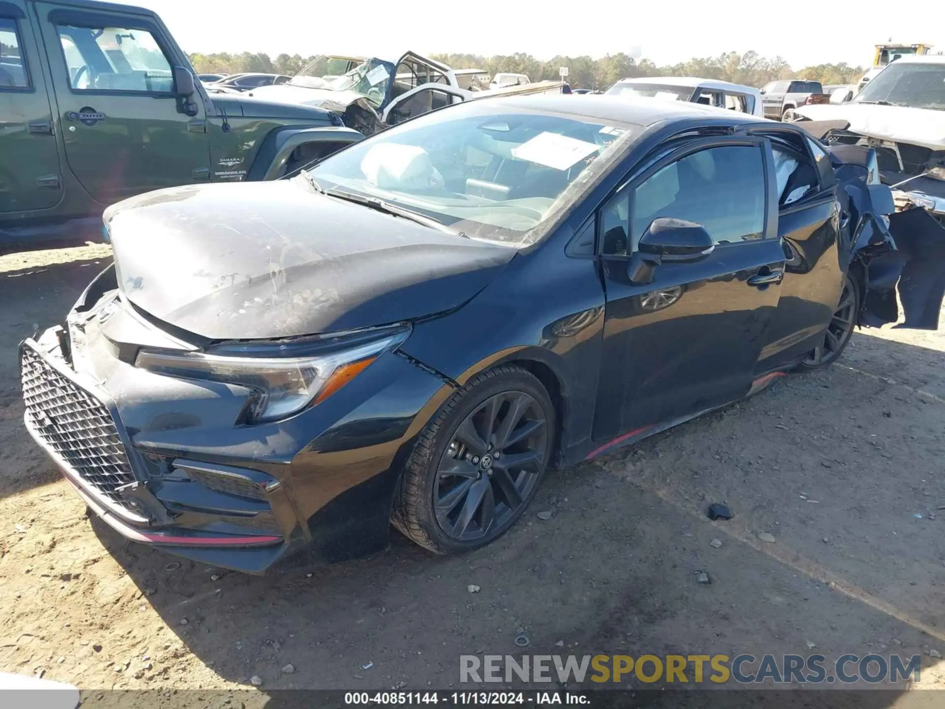 2 Photograph of a damaged car JTDBCMFE8P3011346 TOYOTA COROLLA 2023