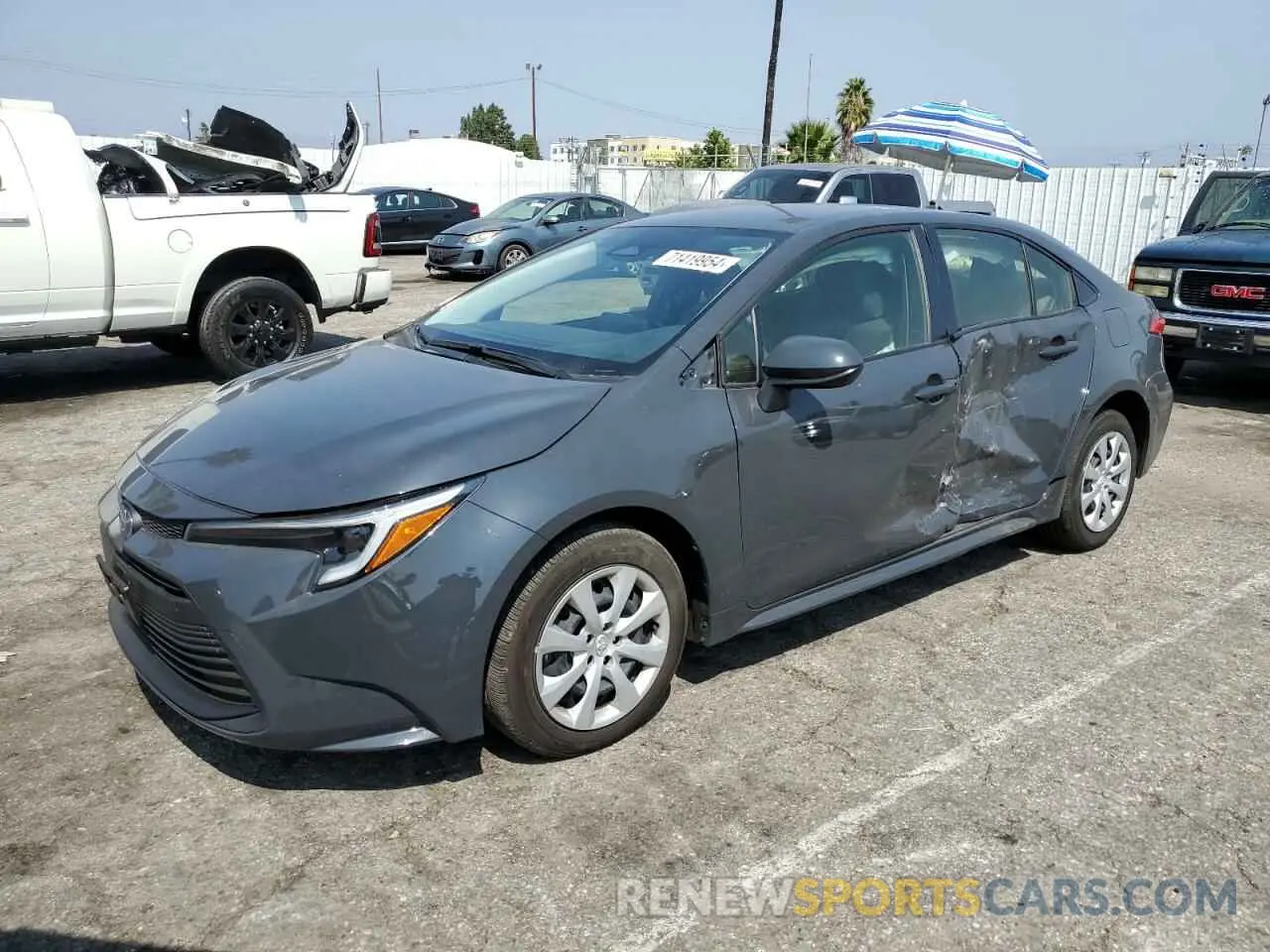 1 Photograph of a damaged car JTDBCMFE8P3025280 TOYOTA COROLLA 2023