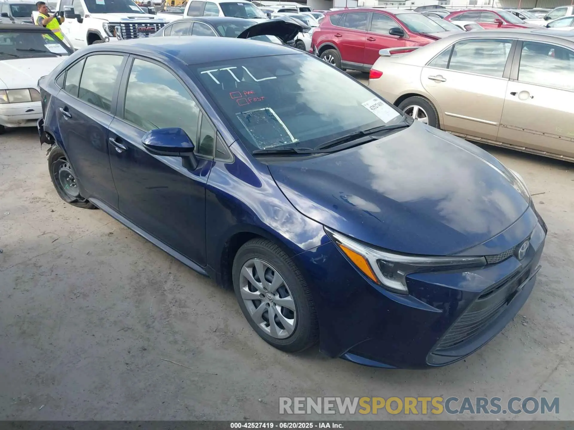 1 Photograph of a damaged car JTDBCMFE9PJ013411 TOYOTA COROLLA 2023