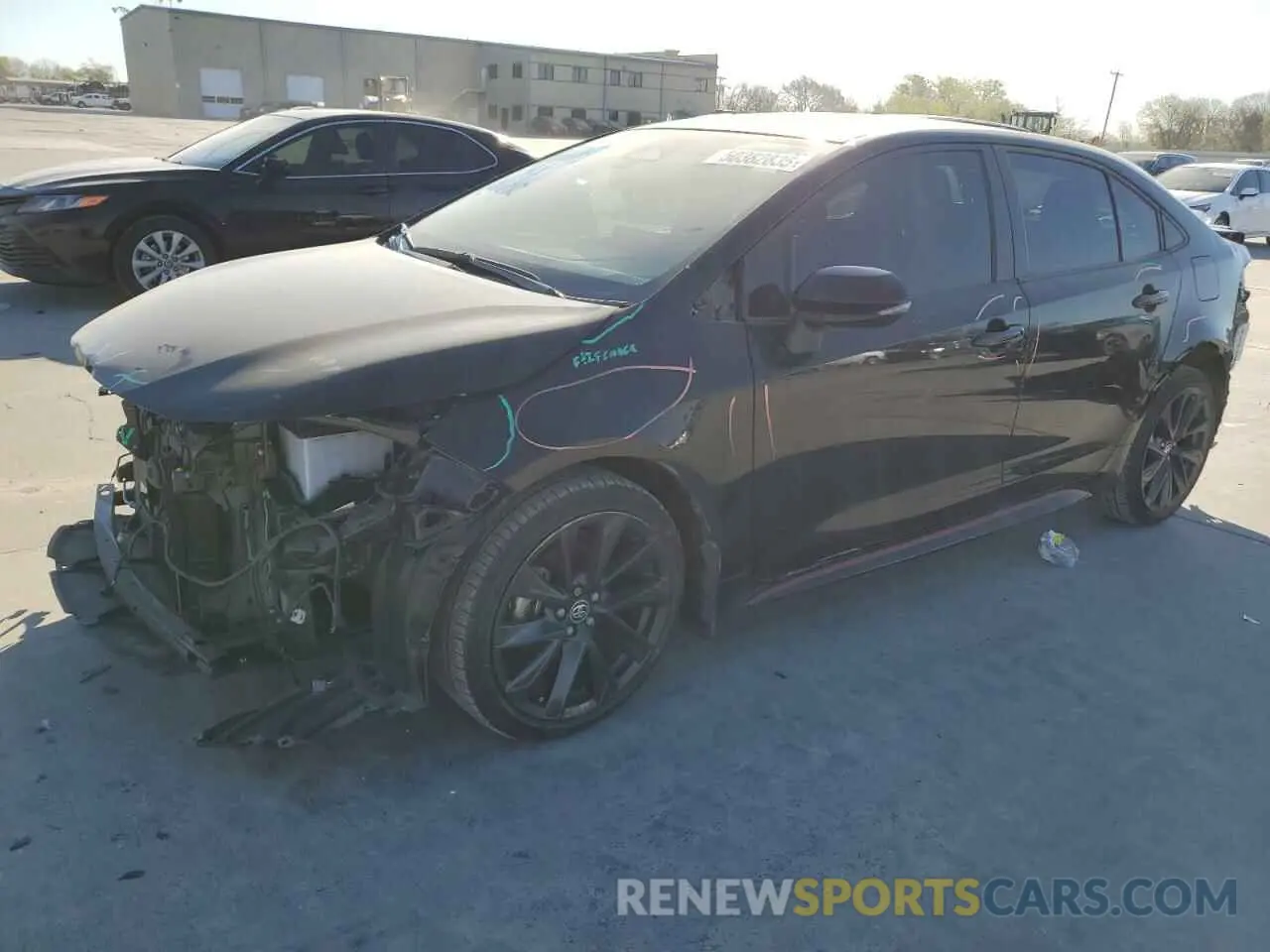 1 Photograph of a damaged car JTDBCMFEXP3019481 TOYOTA COROLLA 2023