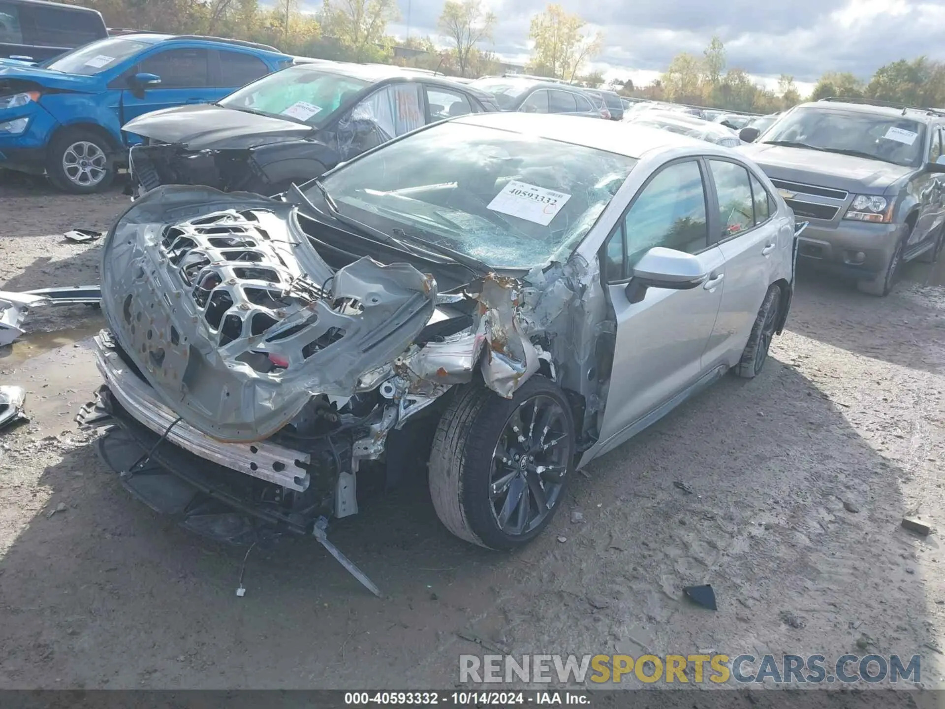 2 Photograph of a damaged car JTDBCMFEXPJ003180 TOYOTA COROLLA 2023