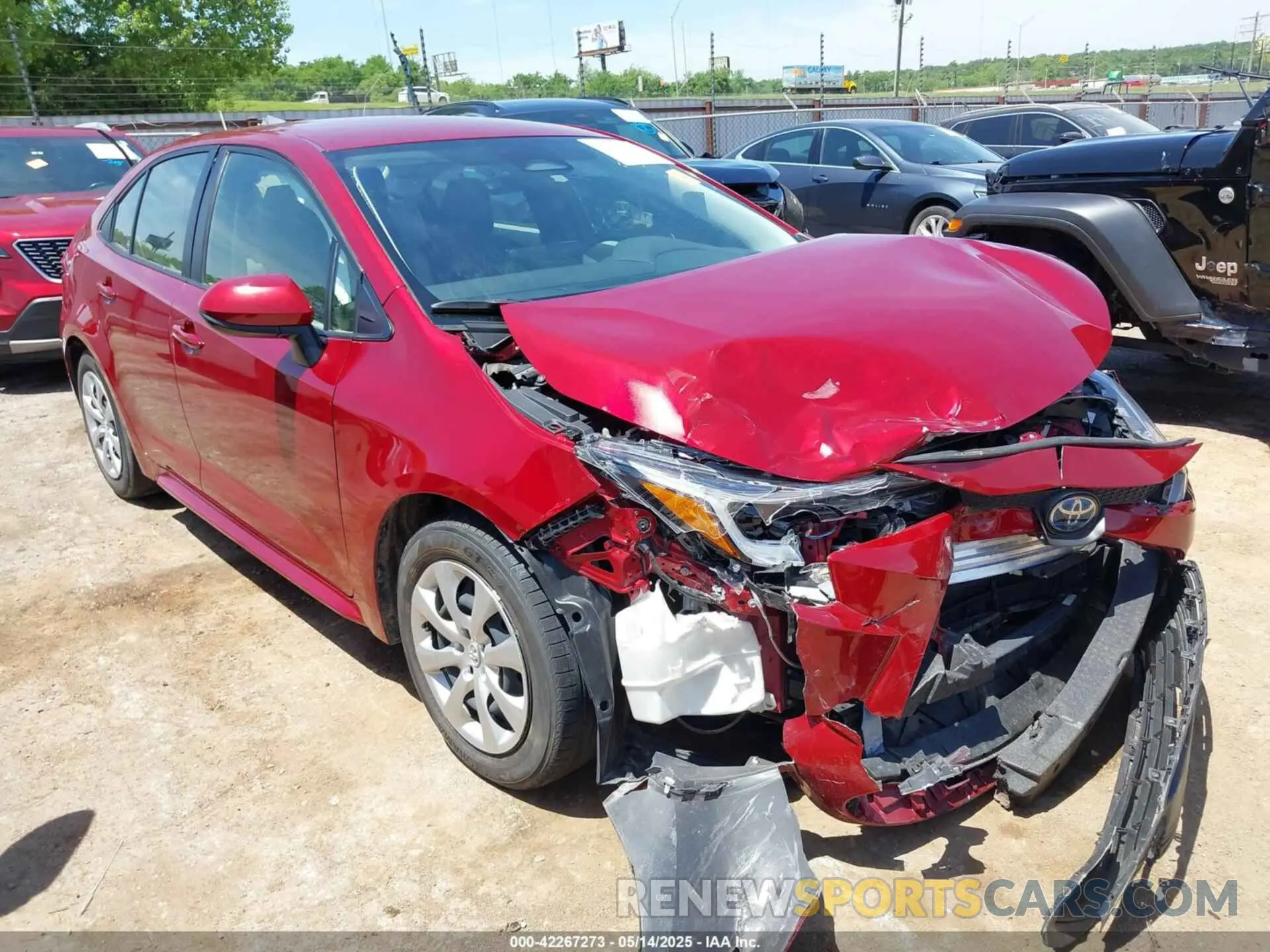 1 Photograph of a damaged car JTDBCMFEXPJ009304 TOYOTA COROLLA 2023