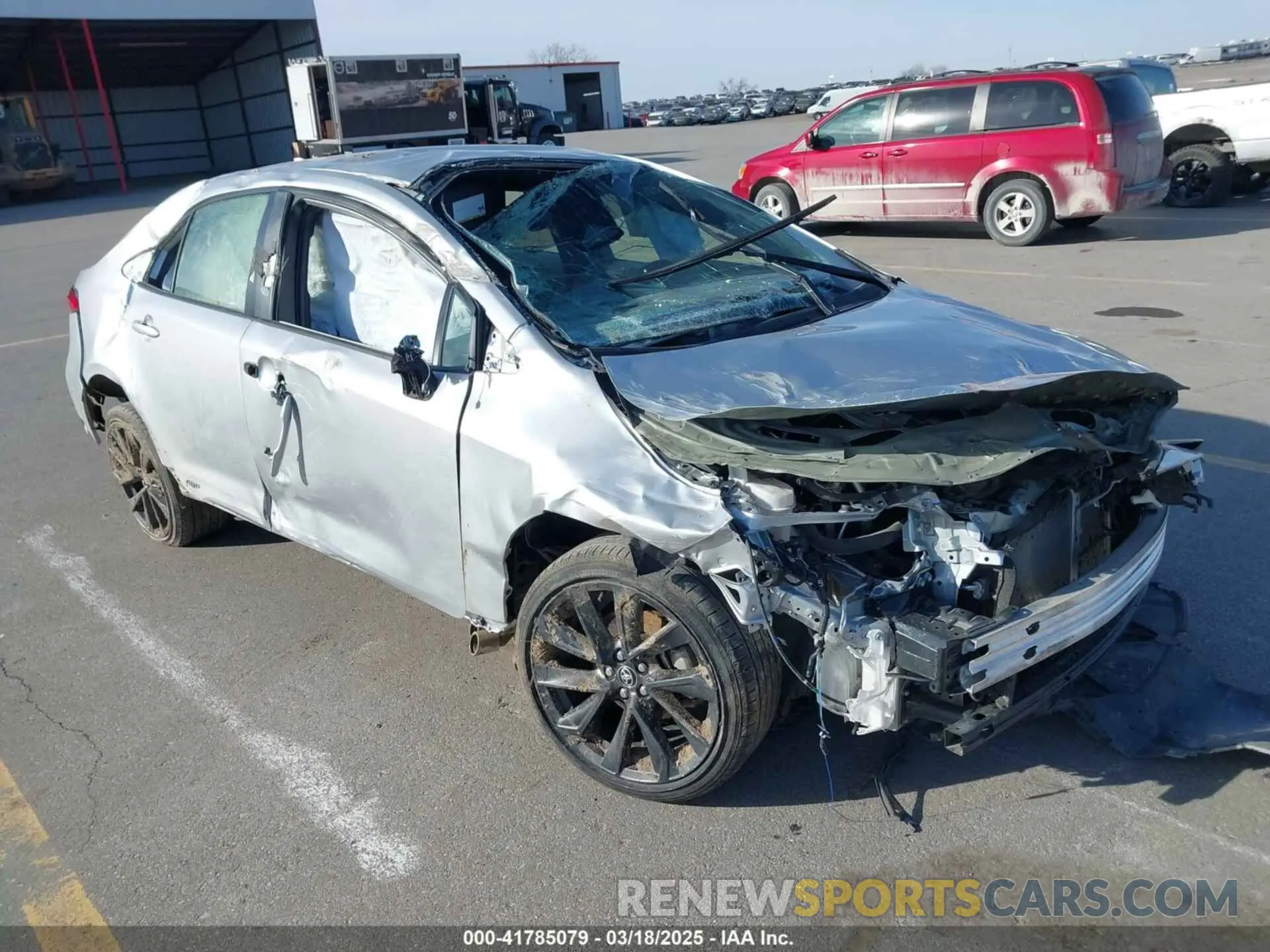 1 Photograph of a damaged car JTDBDMHE0P3001565 TOYOTA COROLLA 2023