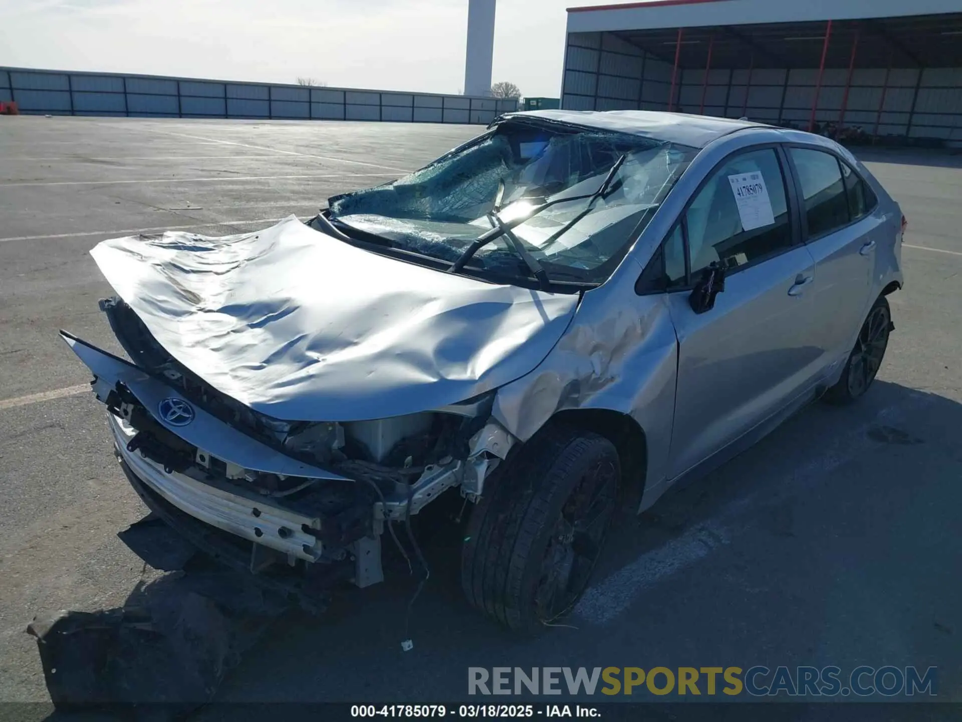 2 Photograph of a damaged car JTDBDMHE0P3001565 TOYOTA COROLLA 2023
