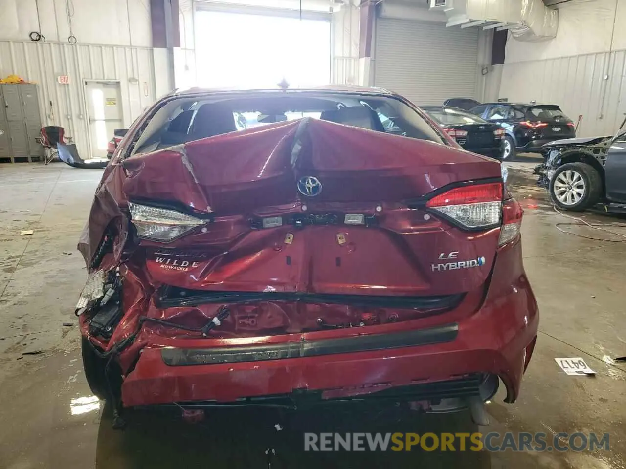 6 Photograph of a damaged car JTDBDMHE2PJ000168 TOYOTA COROLLA 2023