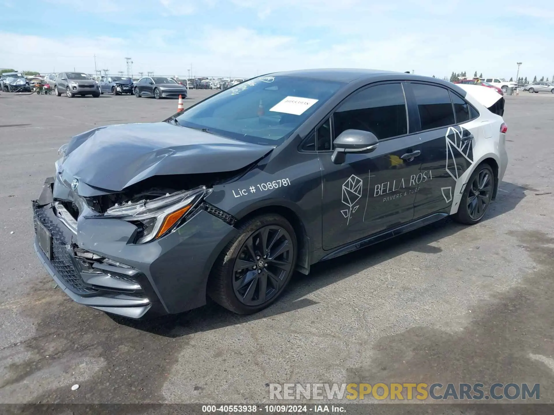 2 Photograph of a damaged car JTDBDMHE8P3003726 TOYOTA COROLLA 2023