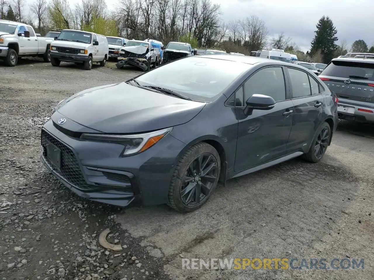 1 Photograph of a damaged car JTDBDMHE9P3006747 TOYOTA COROLLA 2023
