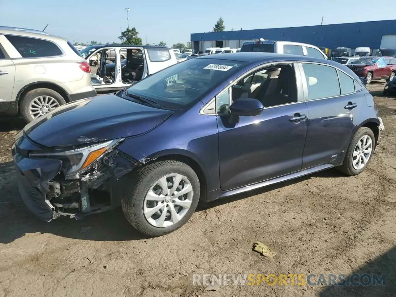 1 Photograph of a damaged car JTDBDMHEXPJ003738 TOYOTA COROLLA 2023