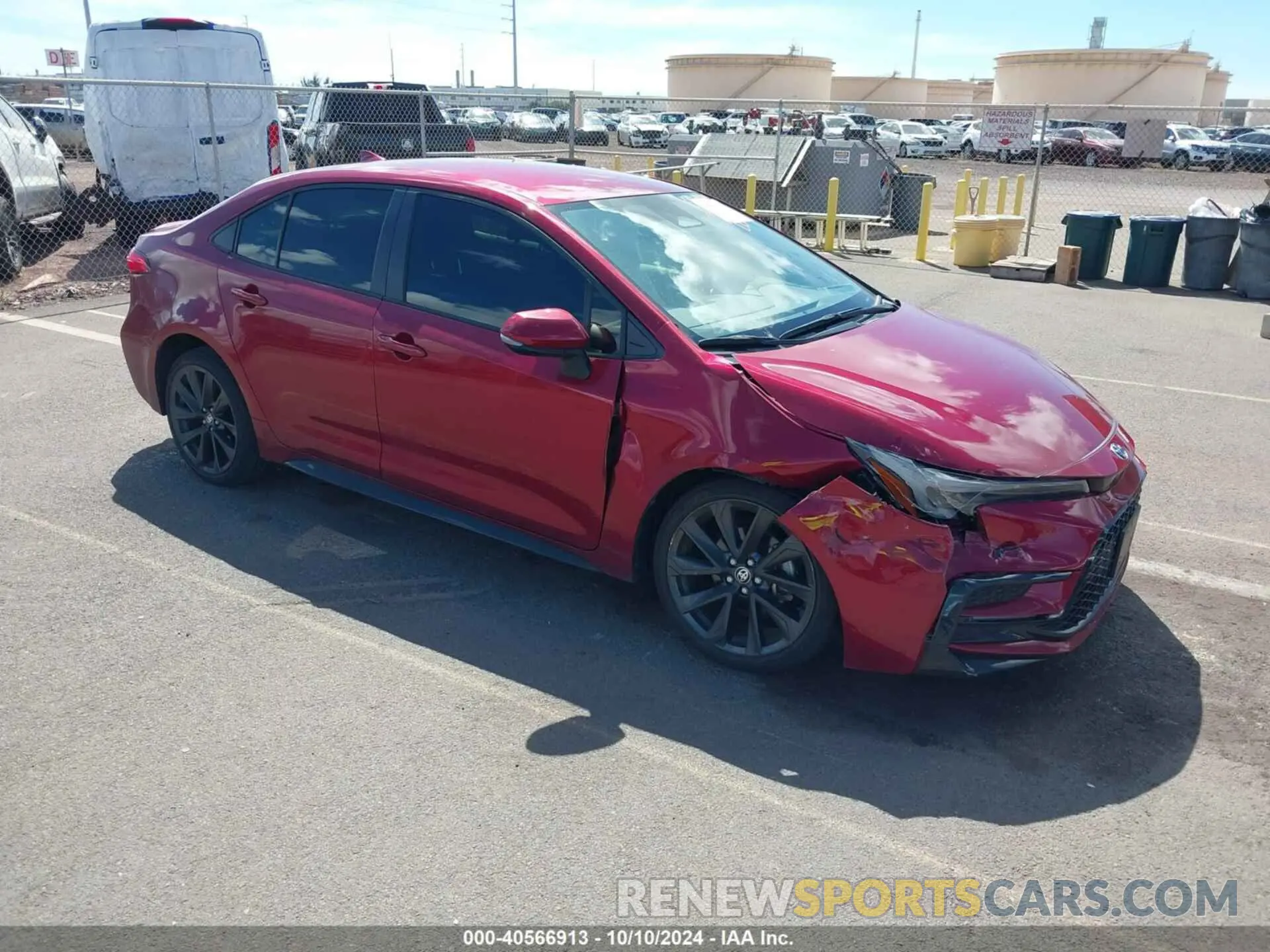 1 Photograph of a damaged car JTDS4MCE0PJ100177 TOYOTA COROLLA 2023