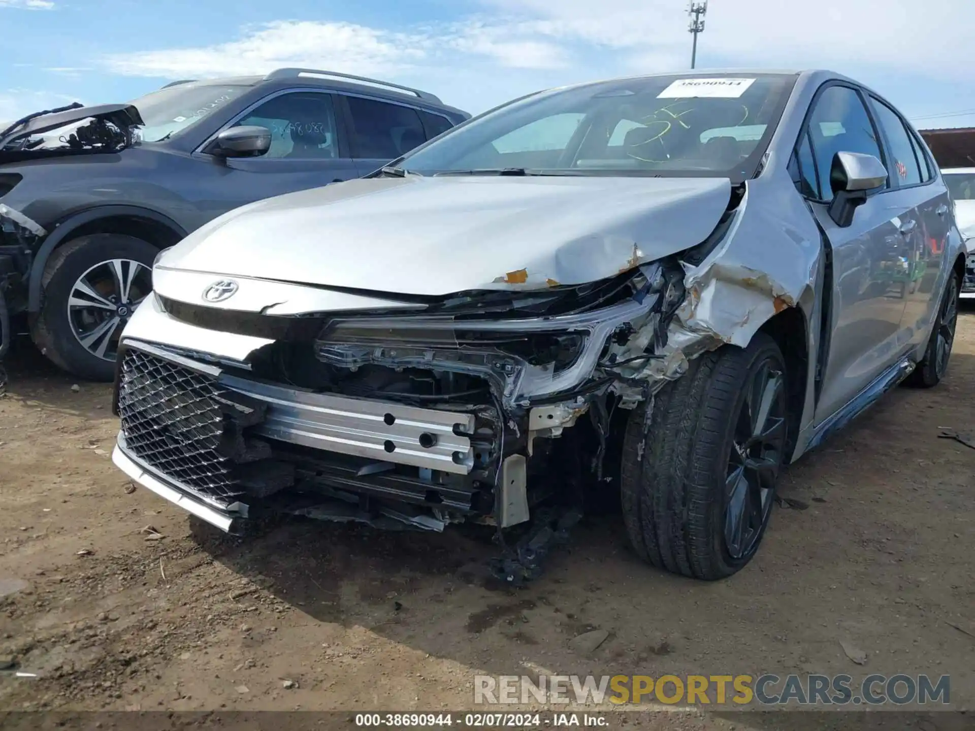 6 Photograph of a damaged car JTDS4MCE0PJ101104 TOYOTA COROLLA 2023