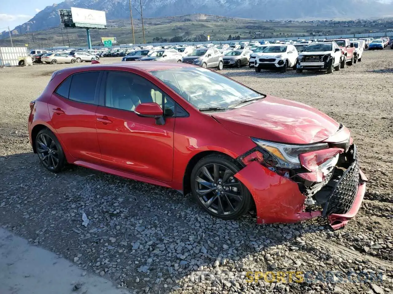 4 Photograph of a damaged car JTNC4MBE0P3195359 TOYOTA COROLLA 2023
