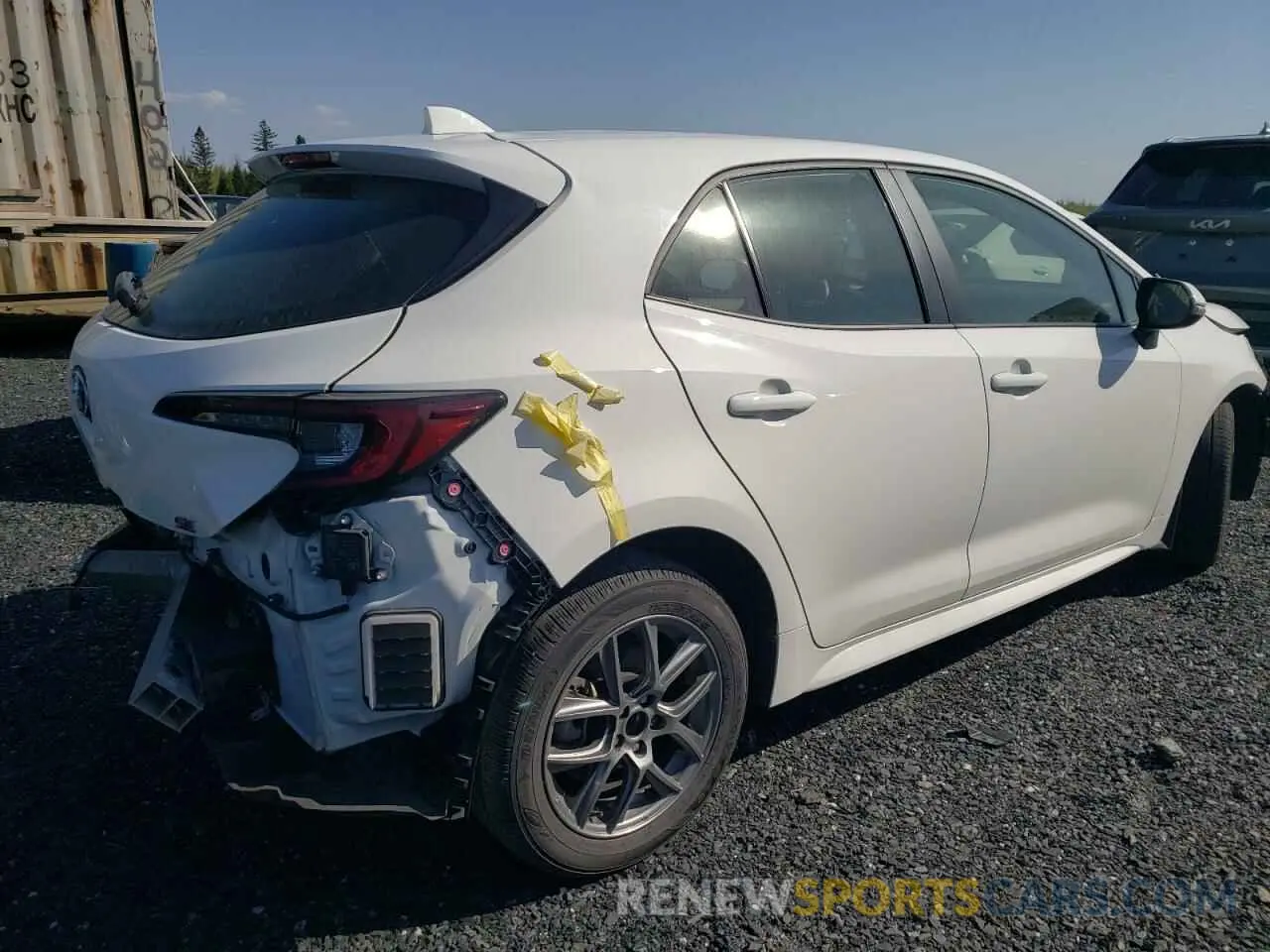 3 Photograph of a damaged car JTNK4MBE8P3192057 TOYOTA COROLLA 2023