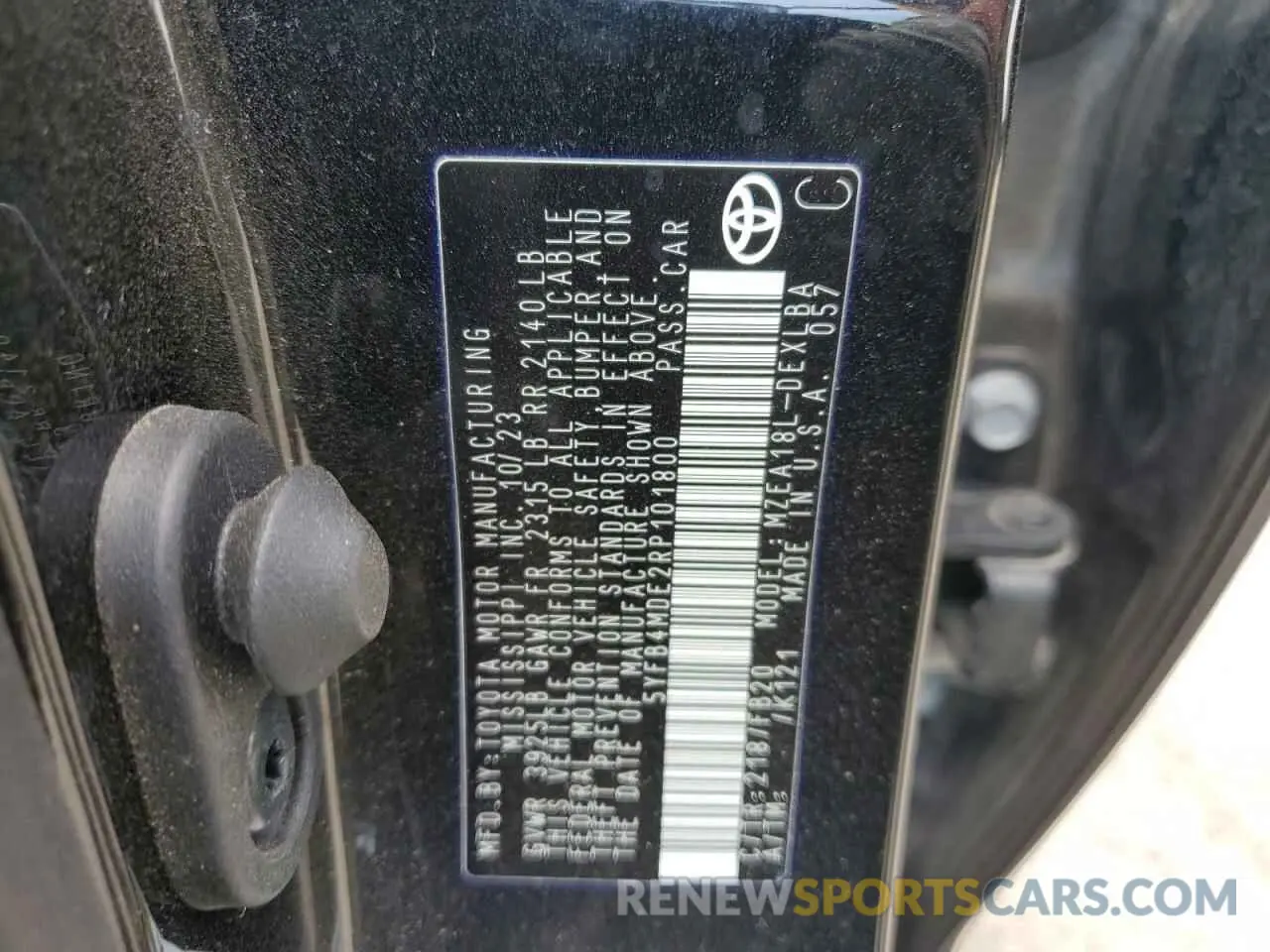 13 Photograph of a damaged car 5YFB4MDE2RP101800 TOYOTA COROLLA 2024