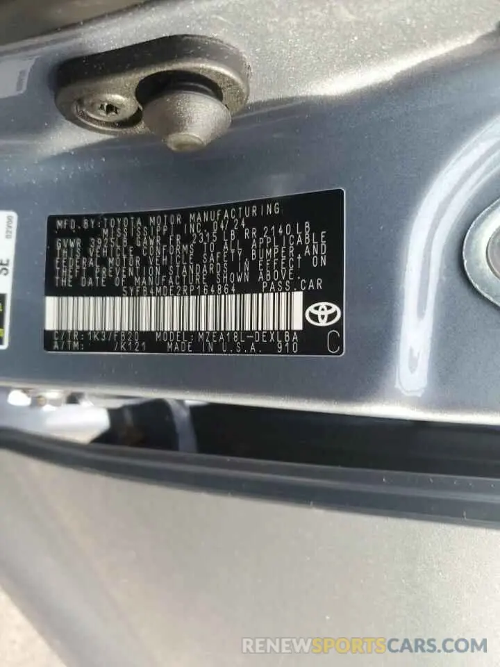 13 Photograph of a damaged car 5YFB4MDE2RP164864 TOYOTA COROLLA 2024