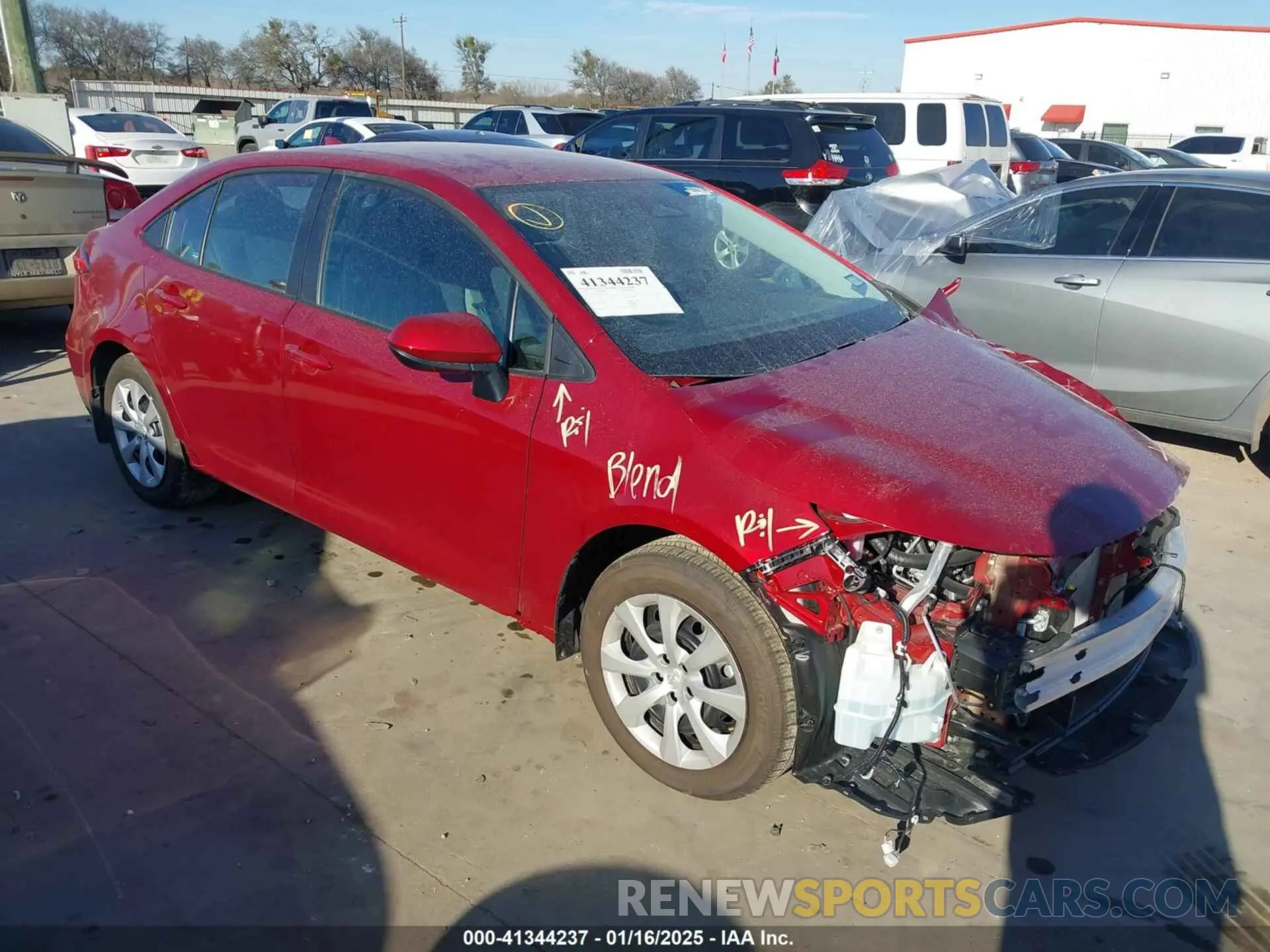 1 Photograph of a damaged car 5YFB4MDE2RP227428 TOYOTA COROLLA 2024