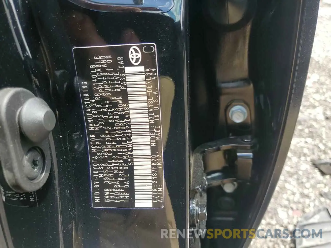 12 Photograph of a damaged car 5YFB4MDE4RP204085 TOYOTA COROLLA 2024