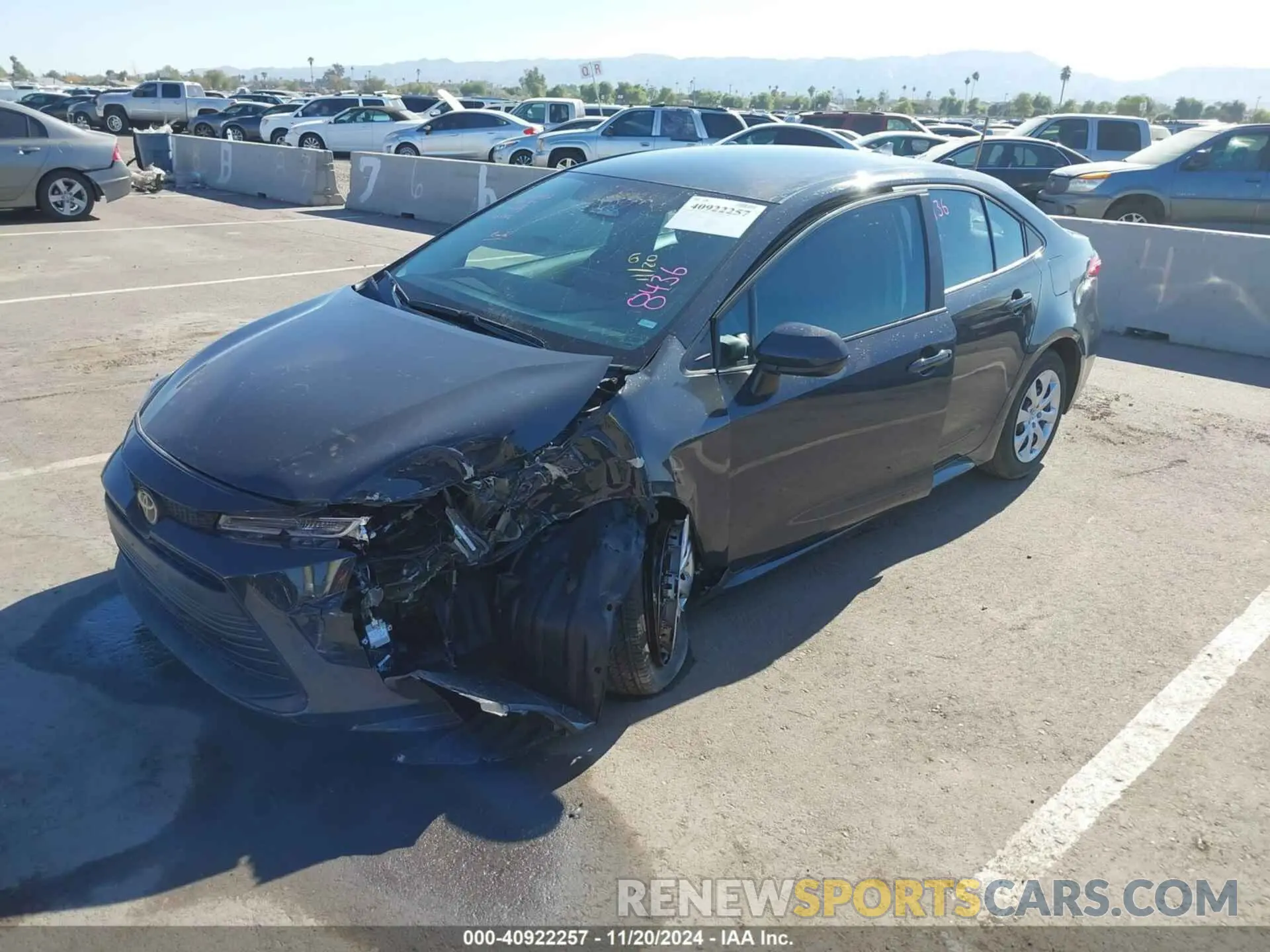 2 Photograph of a damaged car 5YFB4MDE5RP166446 TOYOTA COROLLA 2024