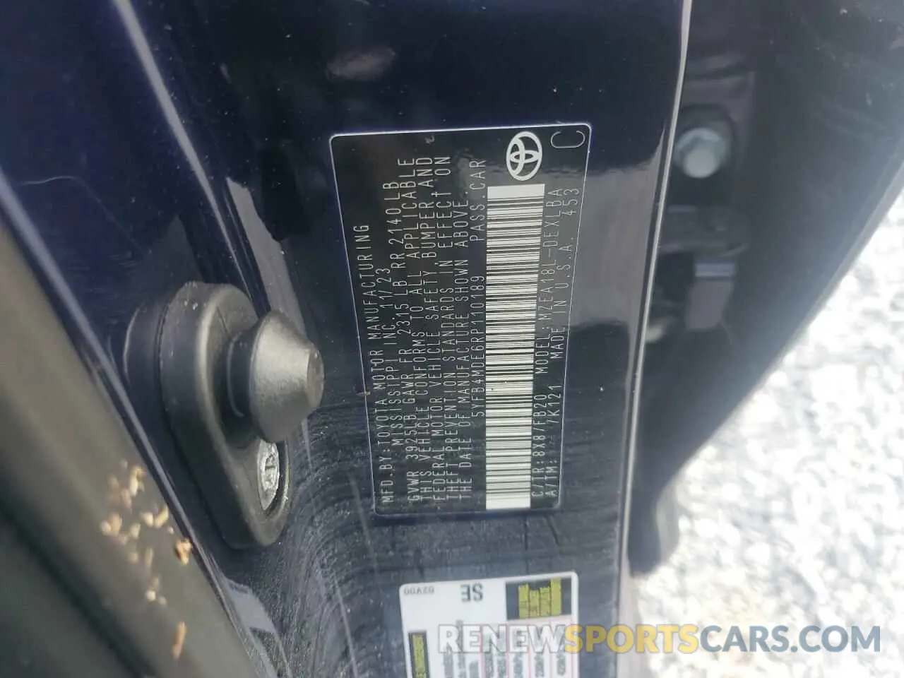 13 Photograph of a damaged car 5YFB4MDE6RP110189 TOYOTA COROLLA 2024