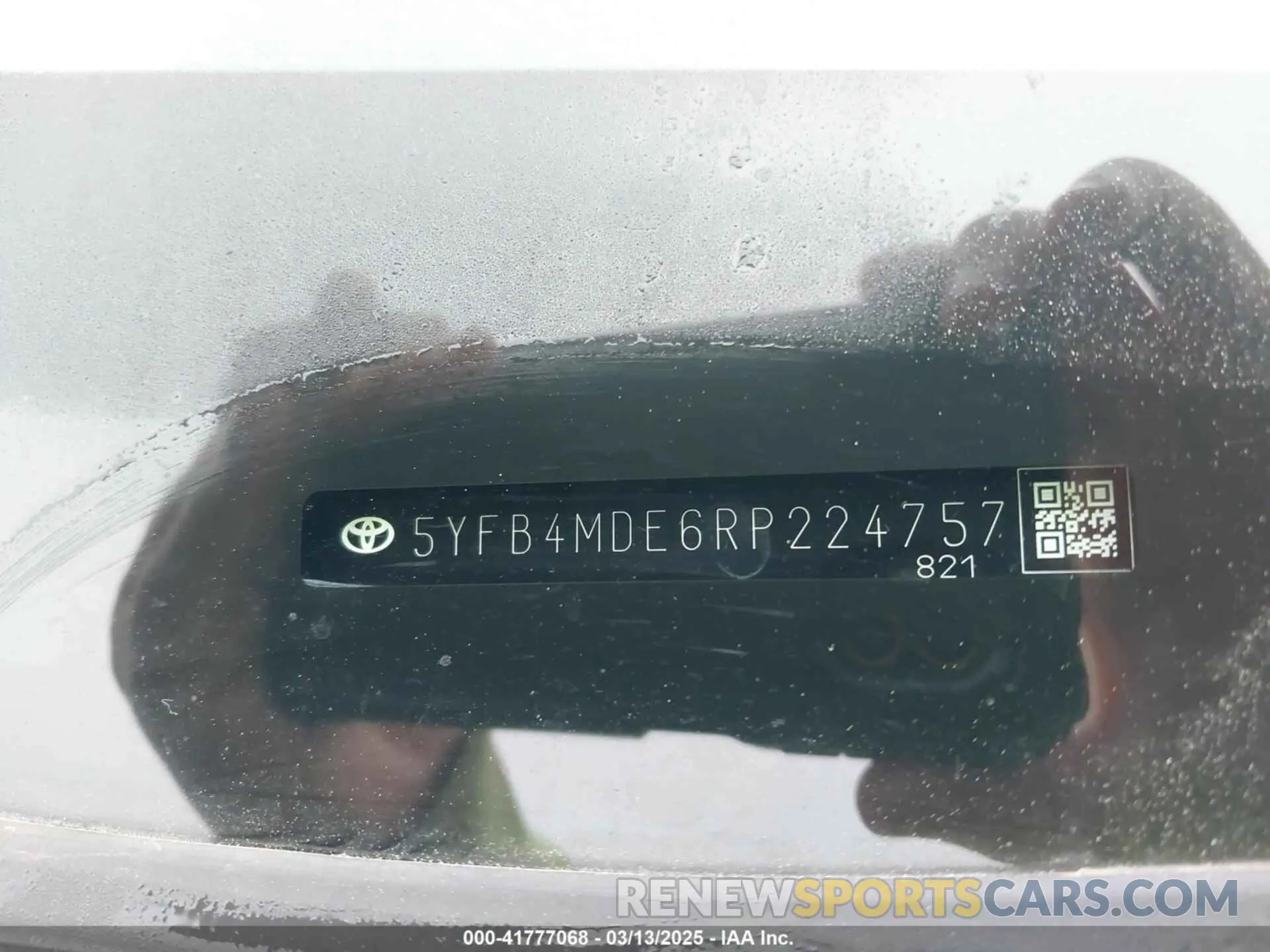 9 Photograph of a damaged car 5YFB4MDE6RP224757 TOYOTA COROLLA 2024
