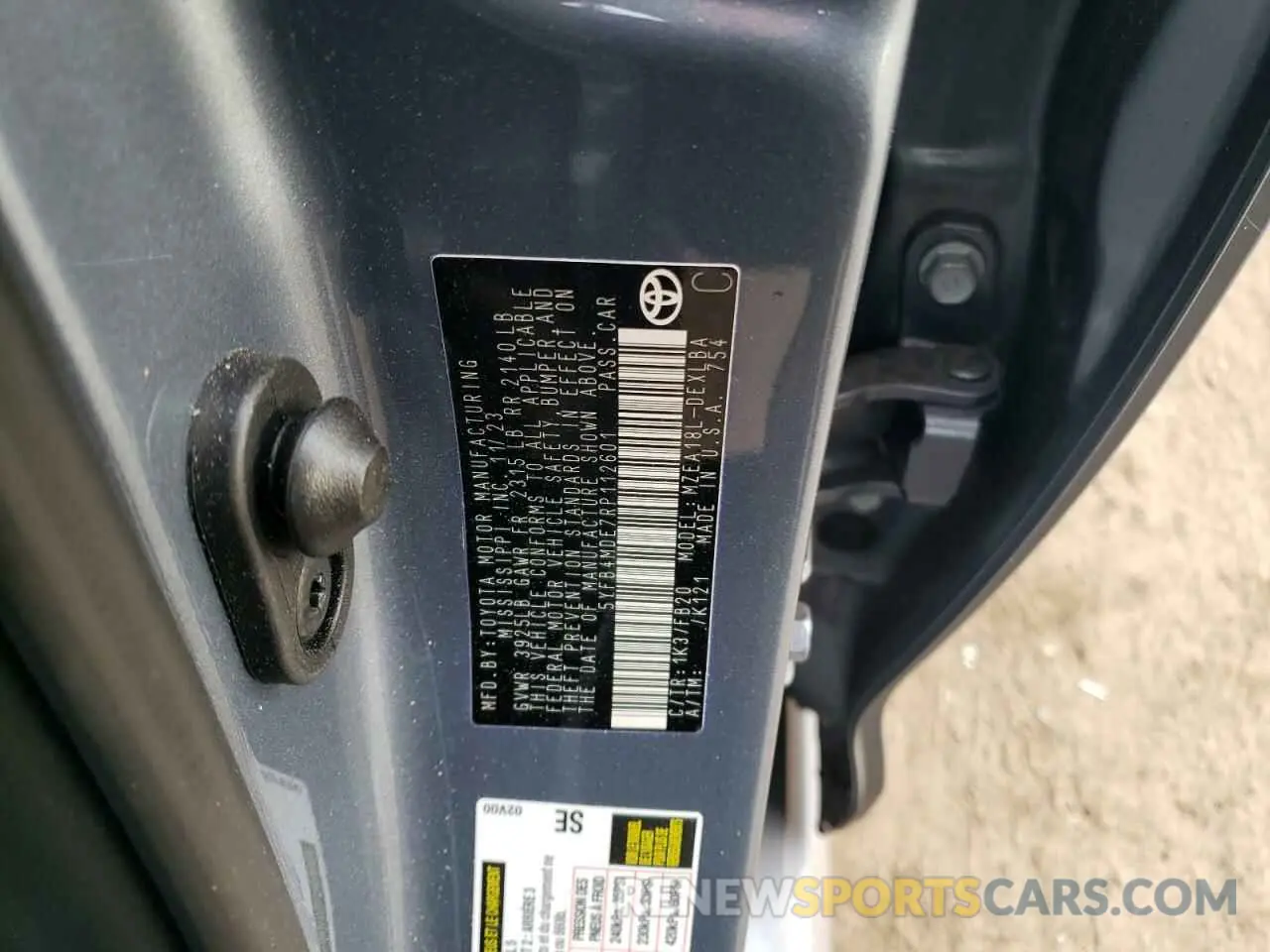 12 Photograph of a damaged car 5YFB4MDE7RP112601 TOYOTA COROLLA 2024
