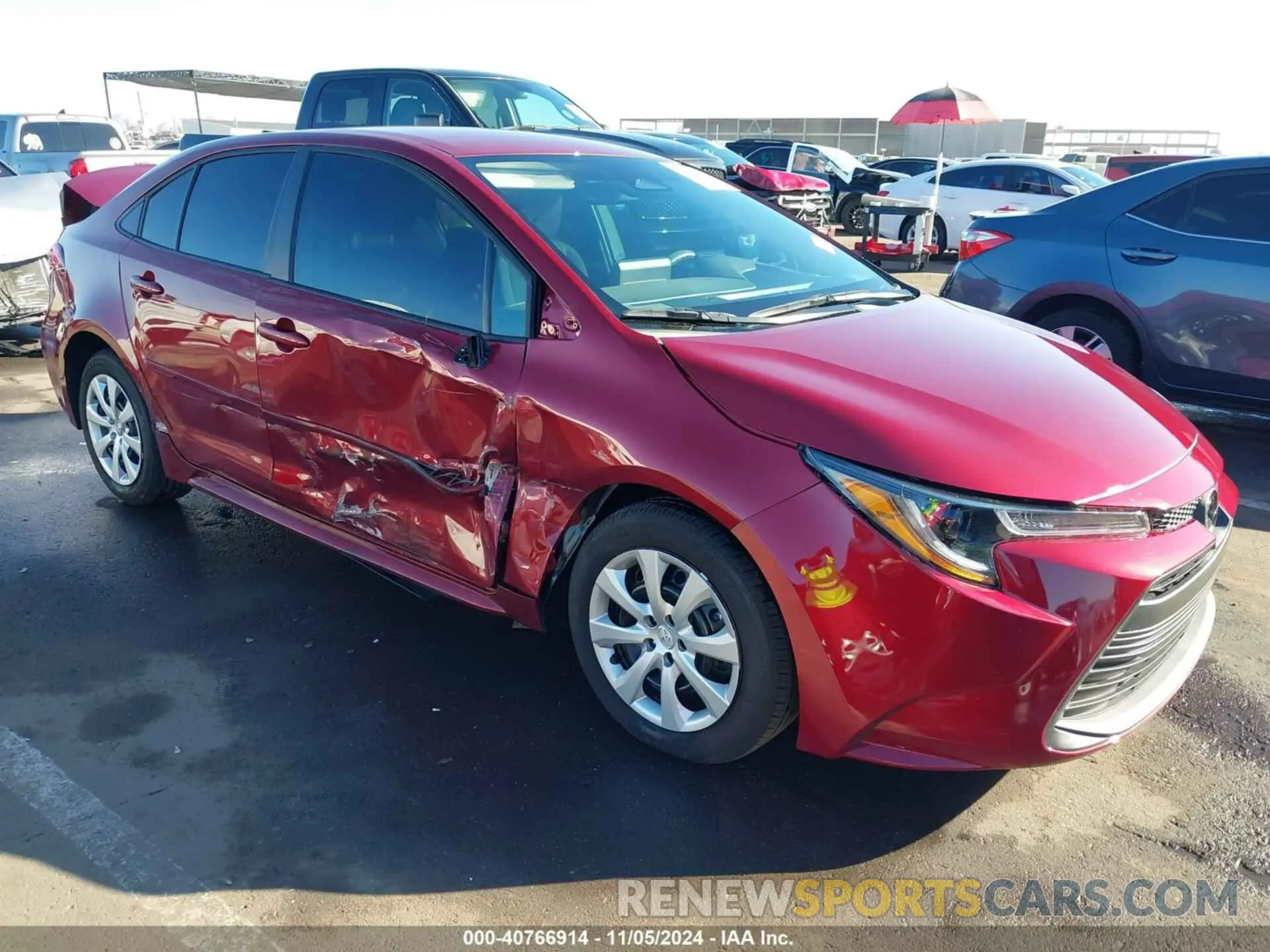 1 Photograph of a damaged car 5YFB4MDE8RP187579 TOYOTA COROLLA 2024