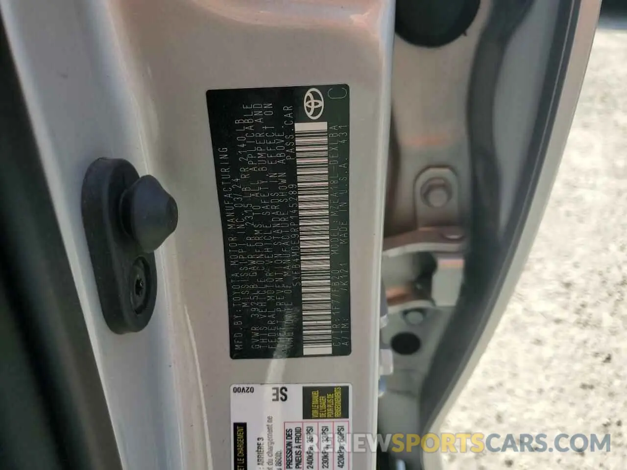 14 Photograph of a damaged car 5YFB4MDE9RP145289 TOYOTA COROLLA 2024