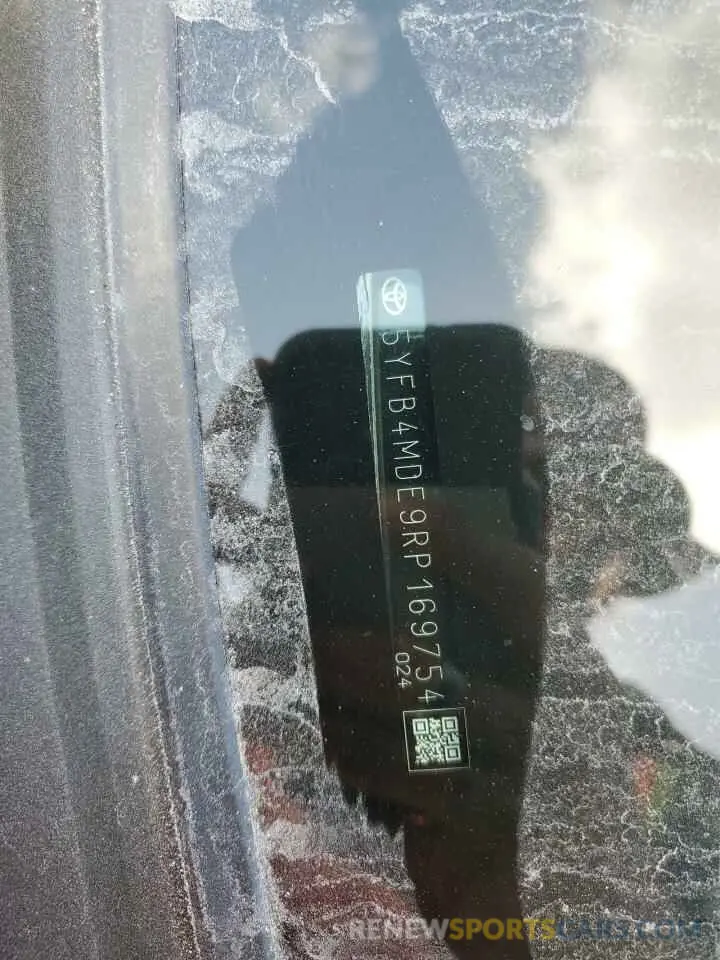 13 Photograph of a damaged car 5YFB4MDE9RP169754 TOYOTA COROLLA 2024