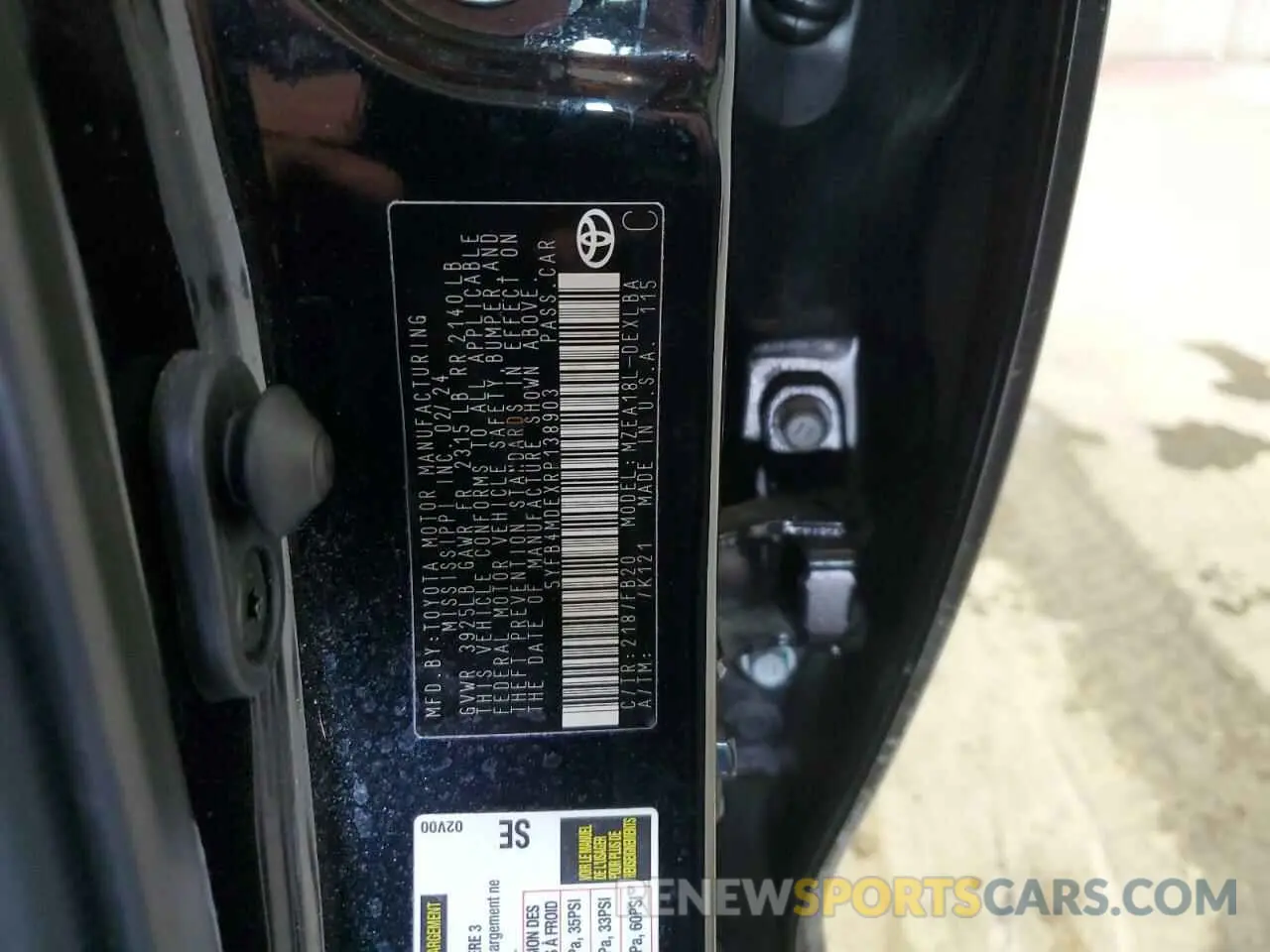 13 Photograph of a damaged car 5YFB4MDEXRP138903 TOYOTA COROLLA 2024