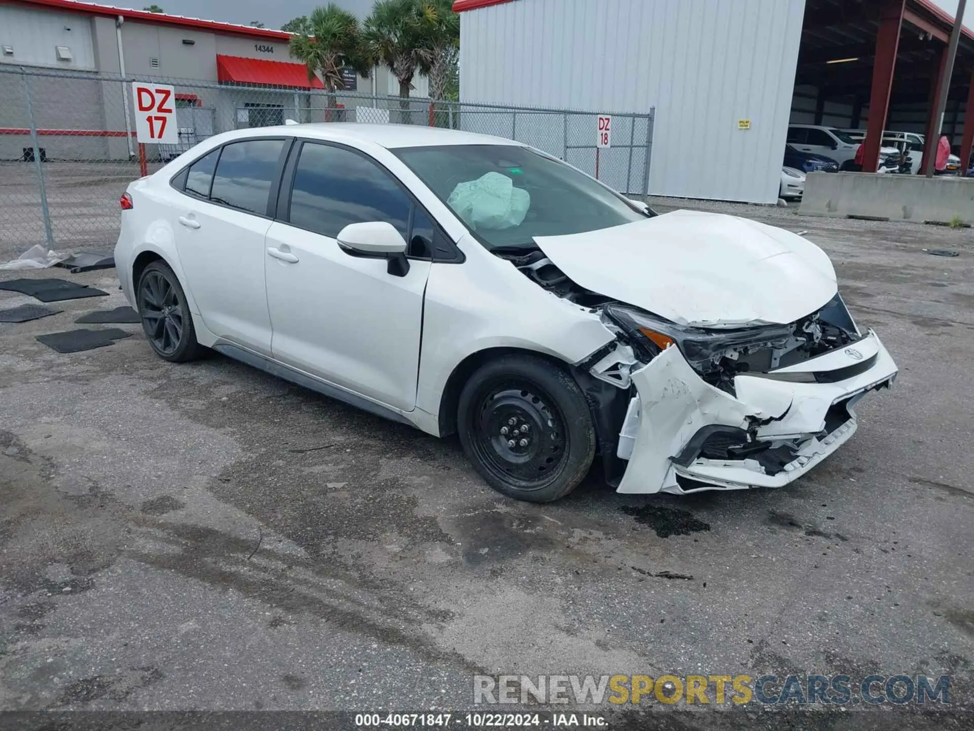 1 Photograph of a damaged car 5YFS4MCE6RP191051 TOYOTA COROLLA 2024